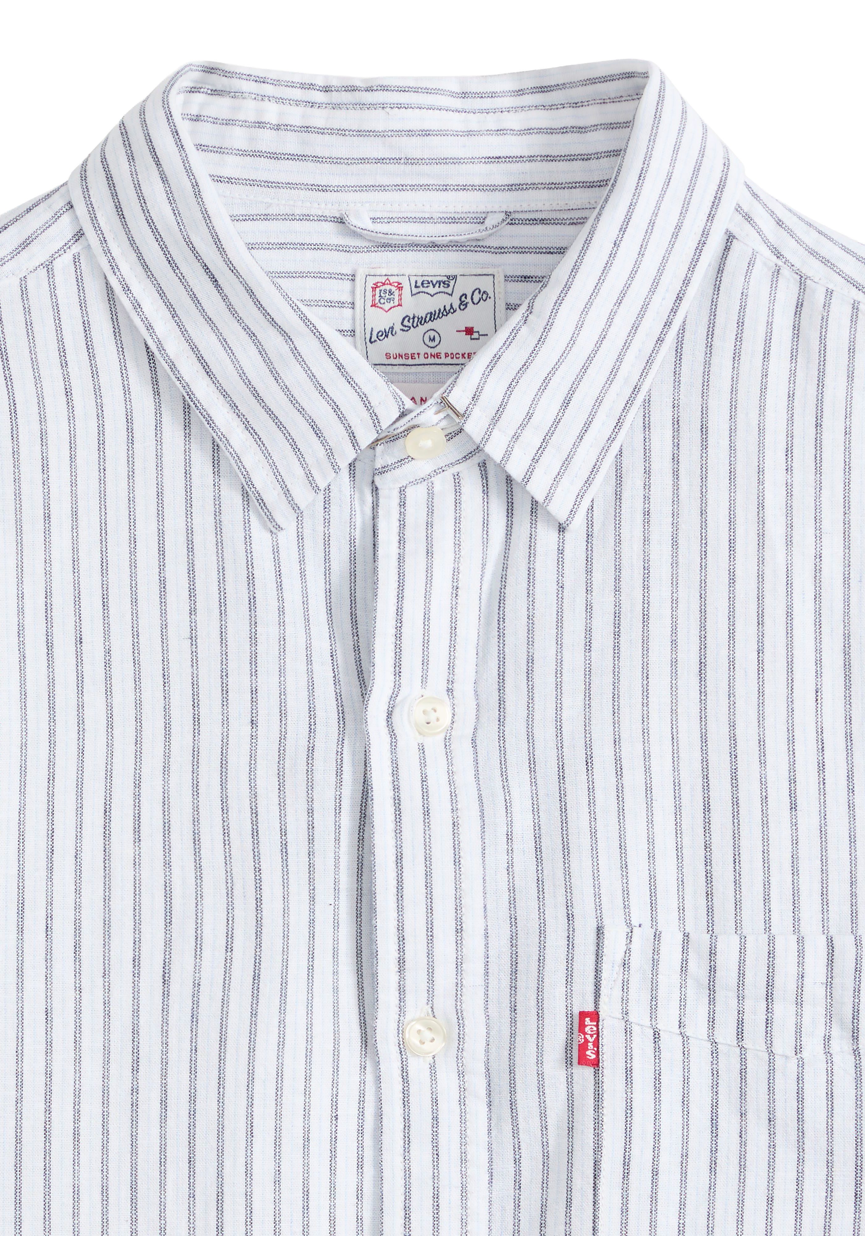 Levi's® Langarmhemd SUNSET 1 POCKET STANDARD Leinen- Struktur günstig online kaufen