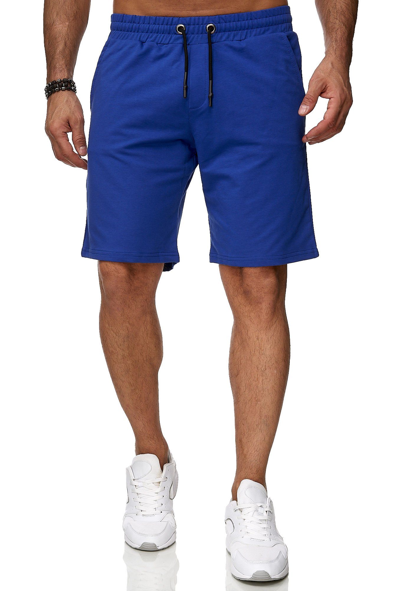 Reslad Sweatshorts Reslad Sweat-Shorts Herren Basic Sport Freizeit Kurze Sweat-Hose RS-50 (1-tlg) Kurze Hose Jogginghose royalblau