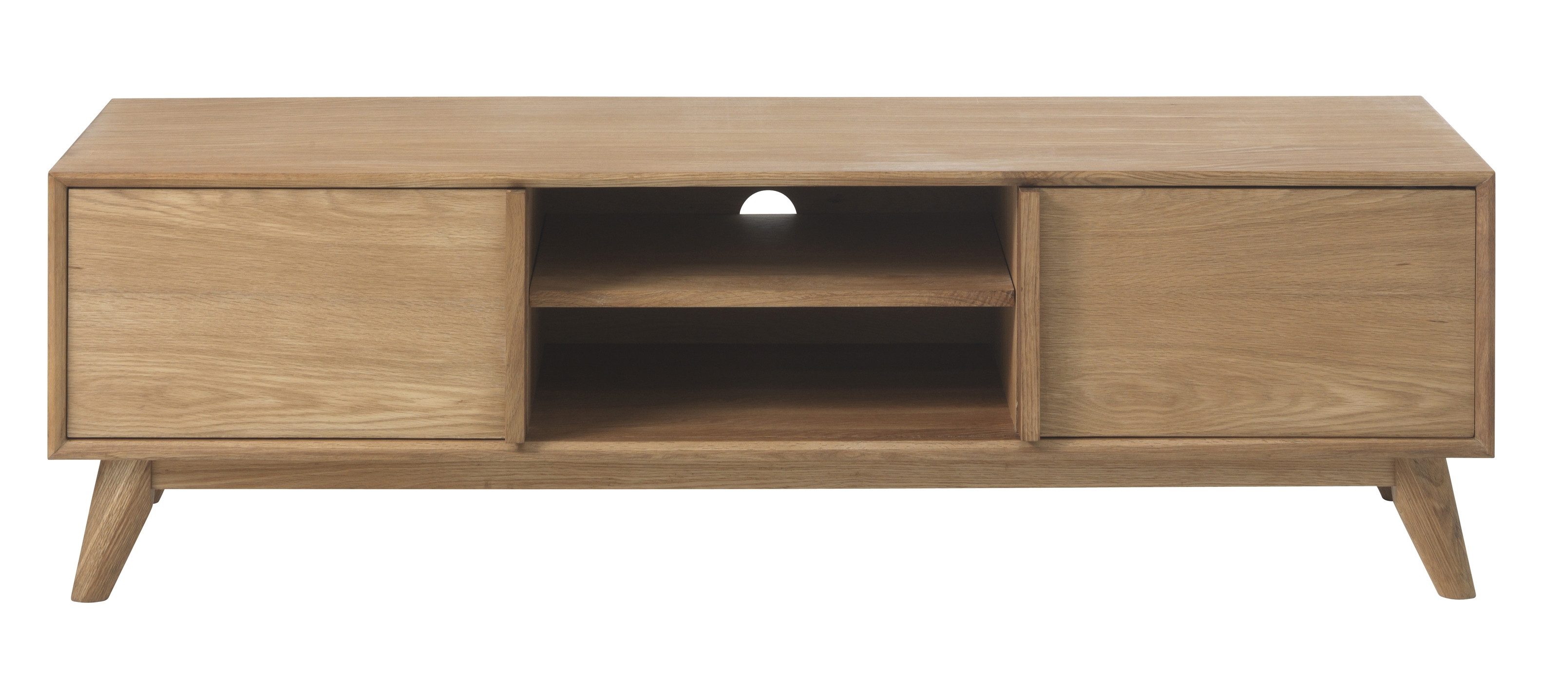 UNIQUE furniture A/S TV-Board aus Eiche Furniert Natur Lackiert in Eiche Furniert Natur Lackiert (B/H/T: 150x46x42 cm)