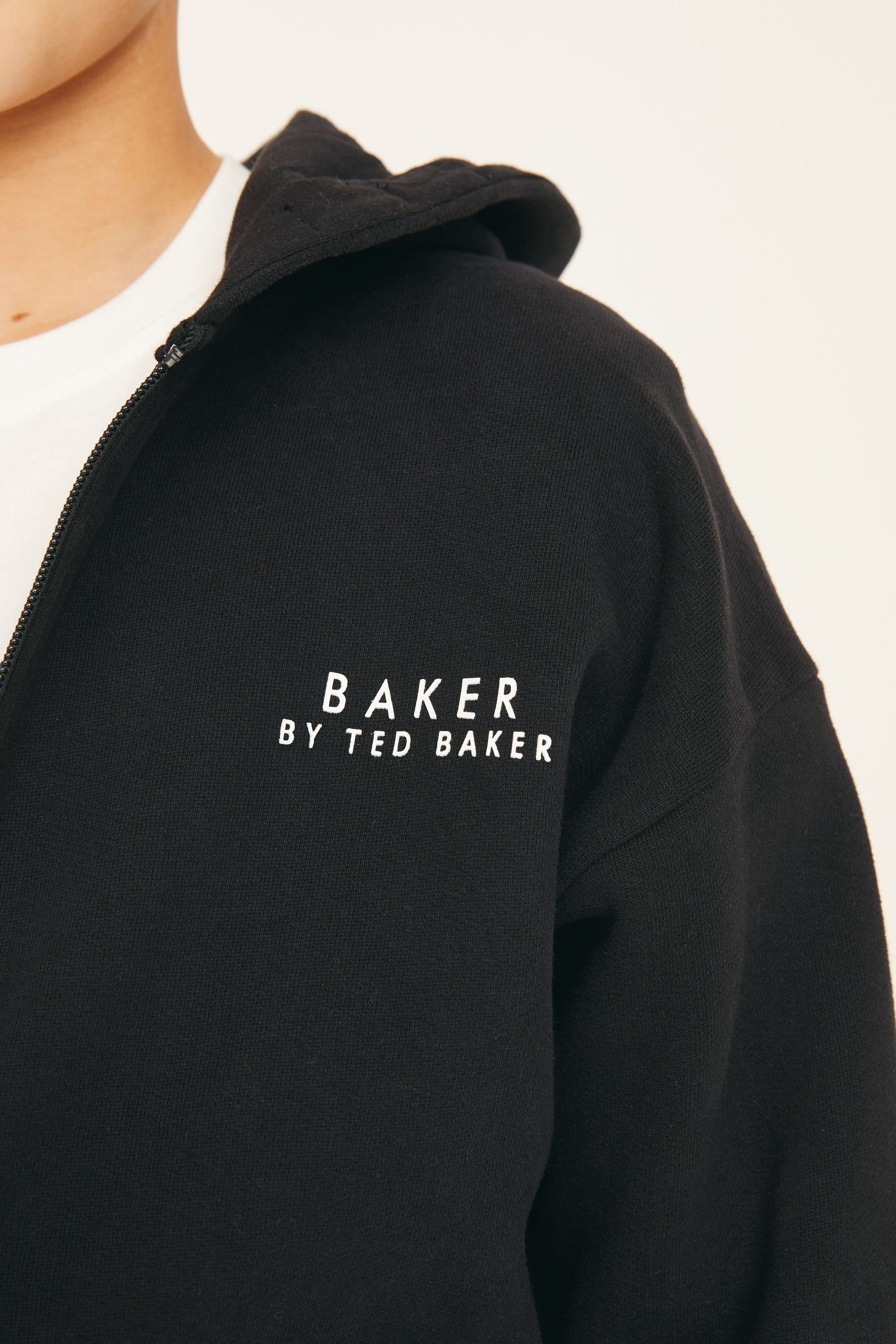 Baker by (2-tlg) Ted Baker by mit Baker Ted Baker Black Jogginganzug Sweatanzug Kapuzenjacke
