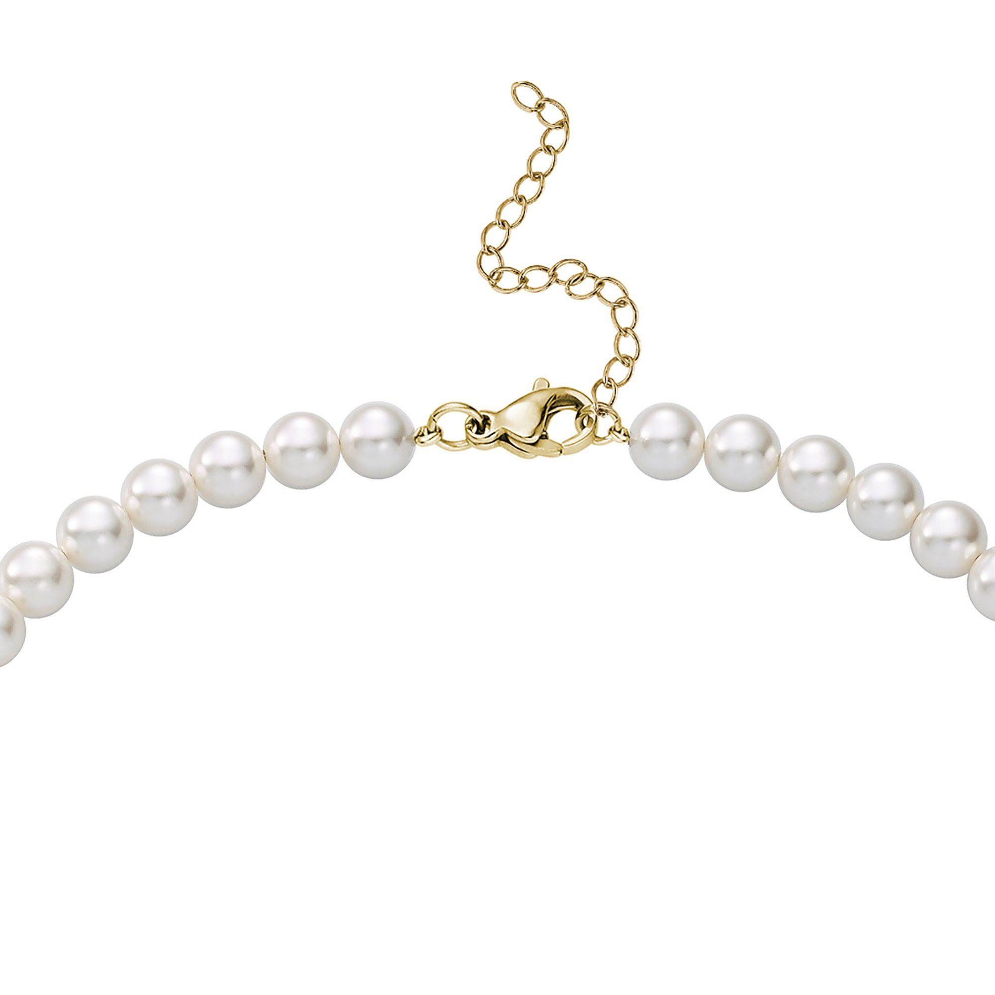 Heideman Collier Perlenkette No. farbig oder weiß goldfarben 8 Collier Geschenkverpackung), glanzmatt (inkl. mit Perlen silberfarben