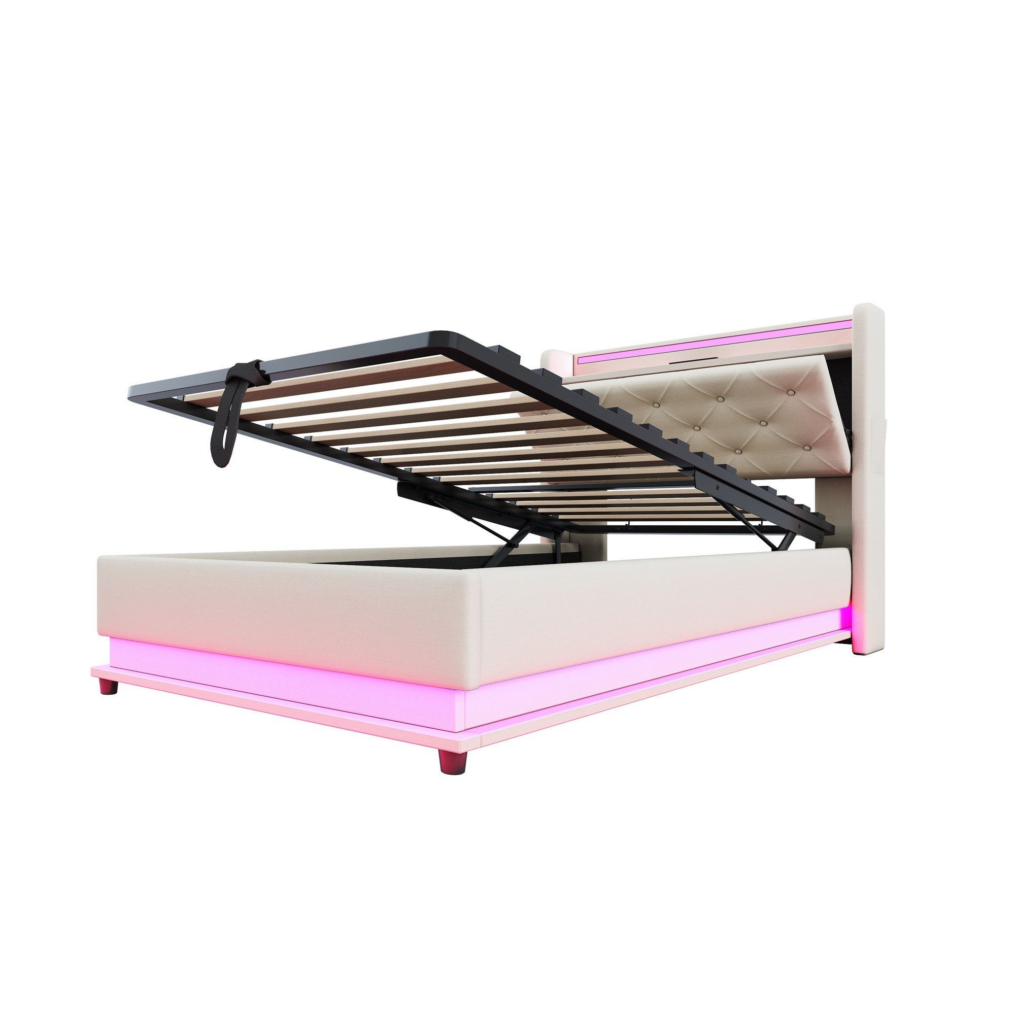 BlingBin Polsterbett Funktionsbett Stauraumbett (Einzelbett, 1-tlg., günstig online kaufen