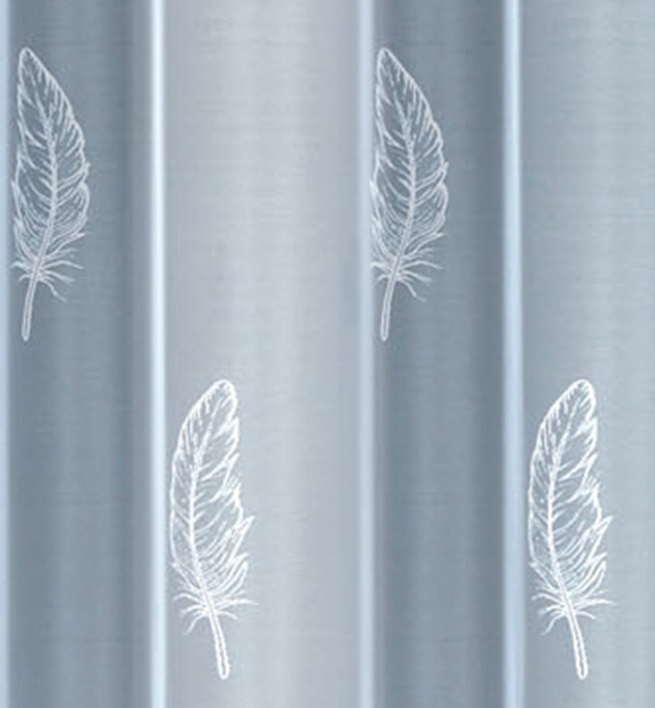 QBTEXTIL Gardine Feder-Motiv, Jacquard-Stoff, Modell 35697, günstig online kaufen