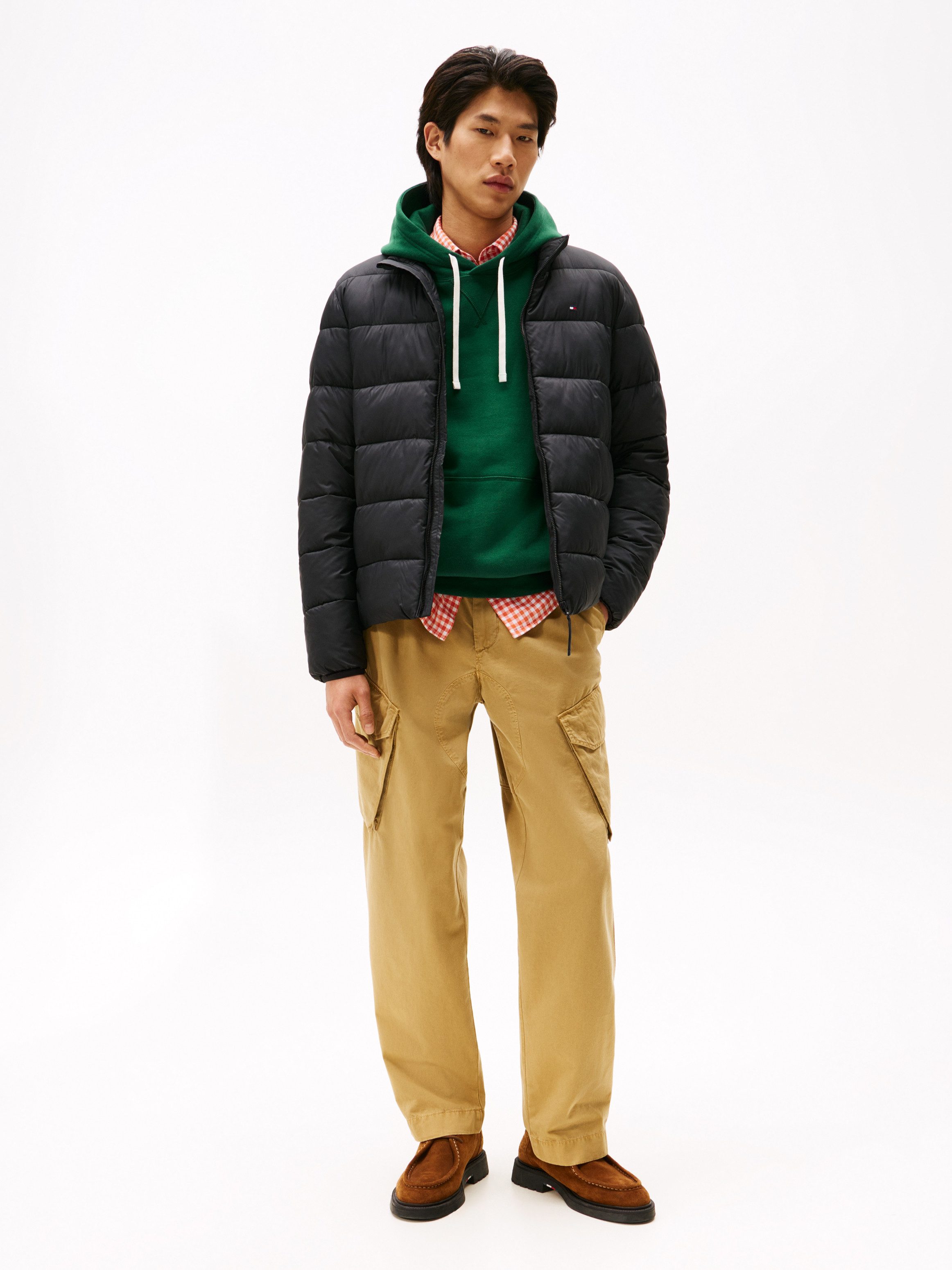 Tommy Hilfiger Steppjacke MID WEIGHT STAND COLLAR Winterjacke, Übergangsjacke