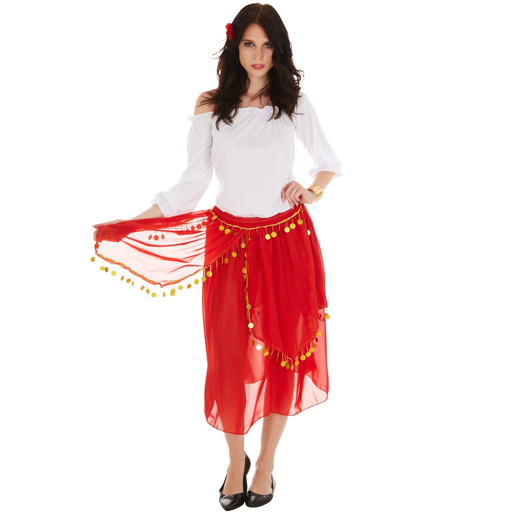 dressforfun Kostüm Frauenkostüm, Bequemes Elastik-Jersey-Oberteil