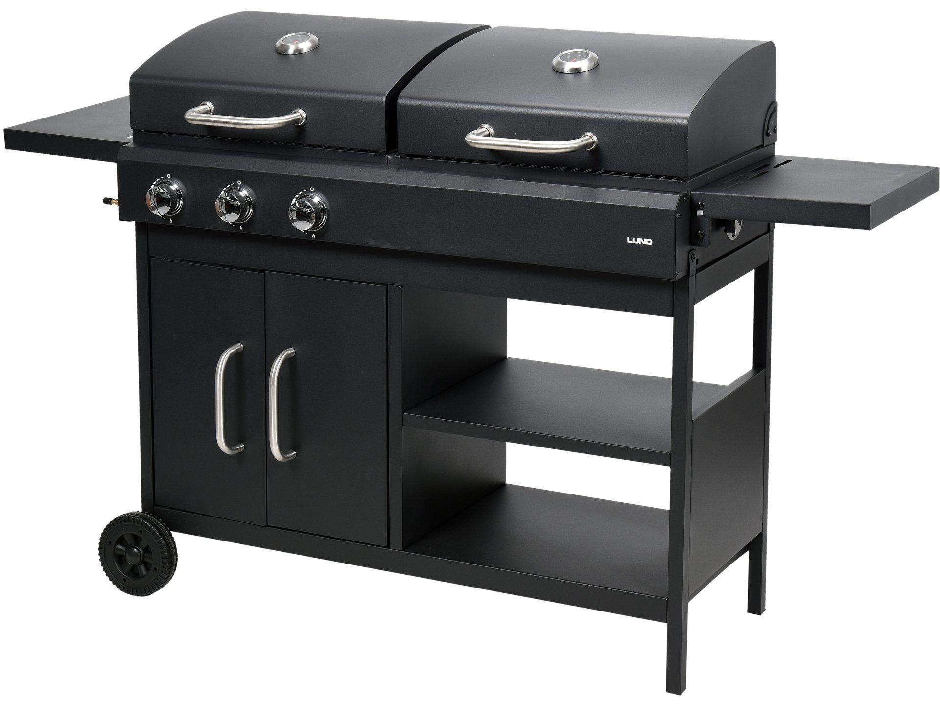 Lund Gasgrill GRILL 2W1, GAZOWY + WĘGLOWY TORNE 8,4KW, Gasgrill und Holzkohlengrill 8,4kW, 153,5 x 52,8 x 99,5 cm, Gasgrill und Holzkohlengrill 8,4kW, 153,5 x 52,8 x 99,5 cm