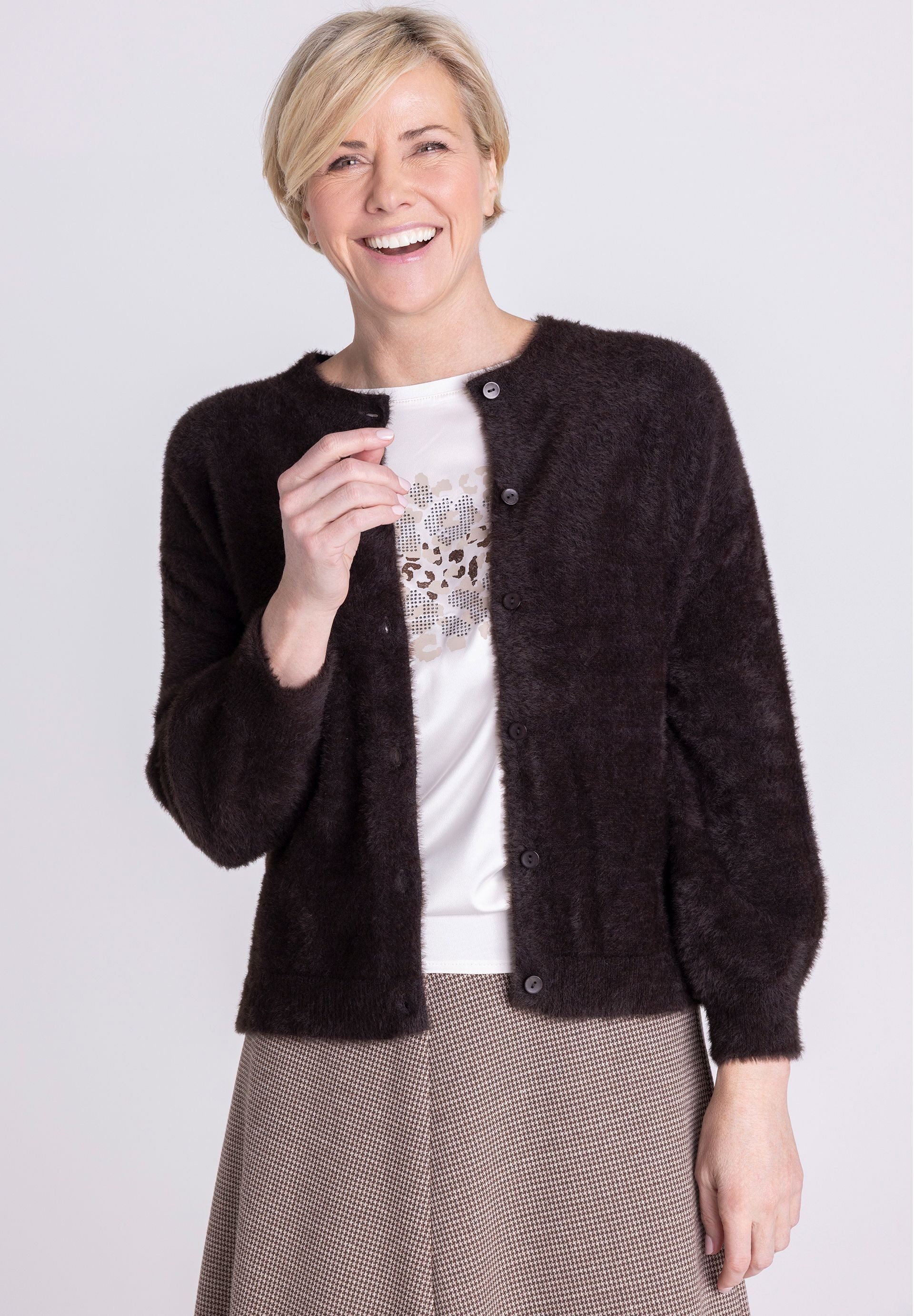 FRANK WALDER Cardigan mit Knopfleiste