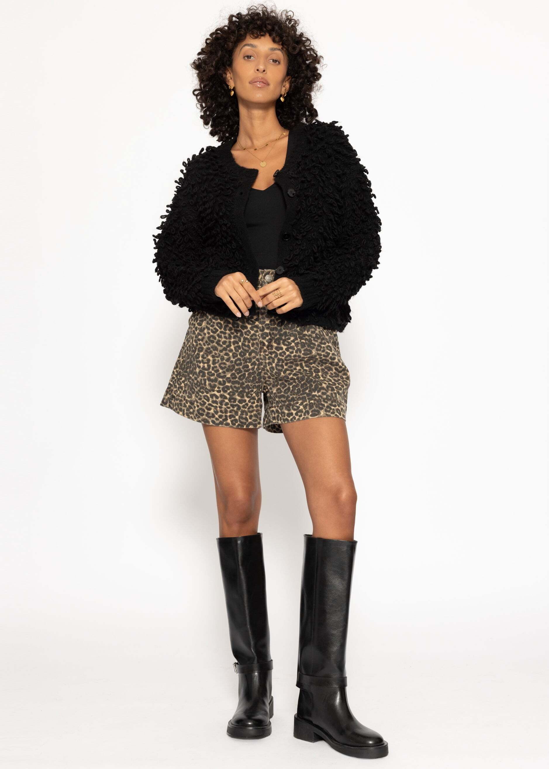 SASSYCLASSY Lederhose Highwaist Biker Thermoleggings in günstig online kaufen