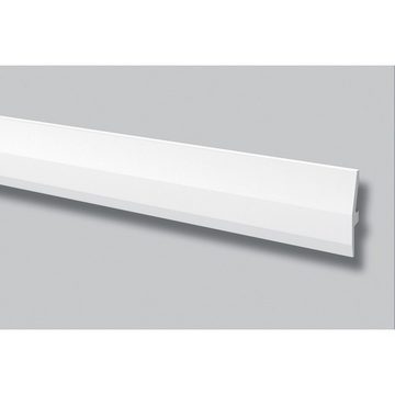 NMC Zierleiste Polystyrol, 20 x 55 x 2000 mm, Weiß, Wandleiste, Wanddekoration