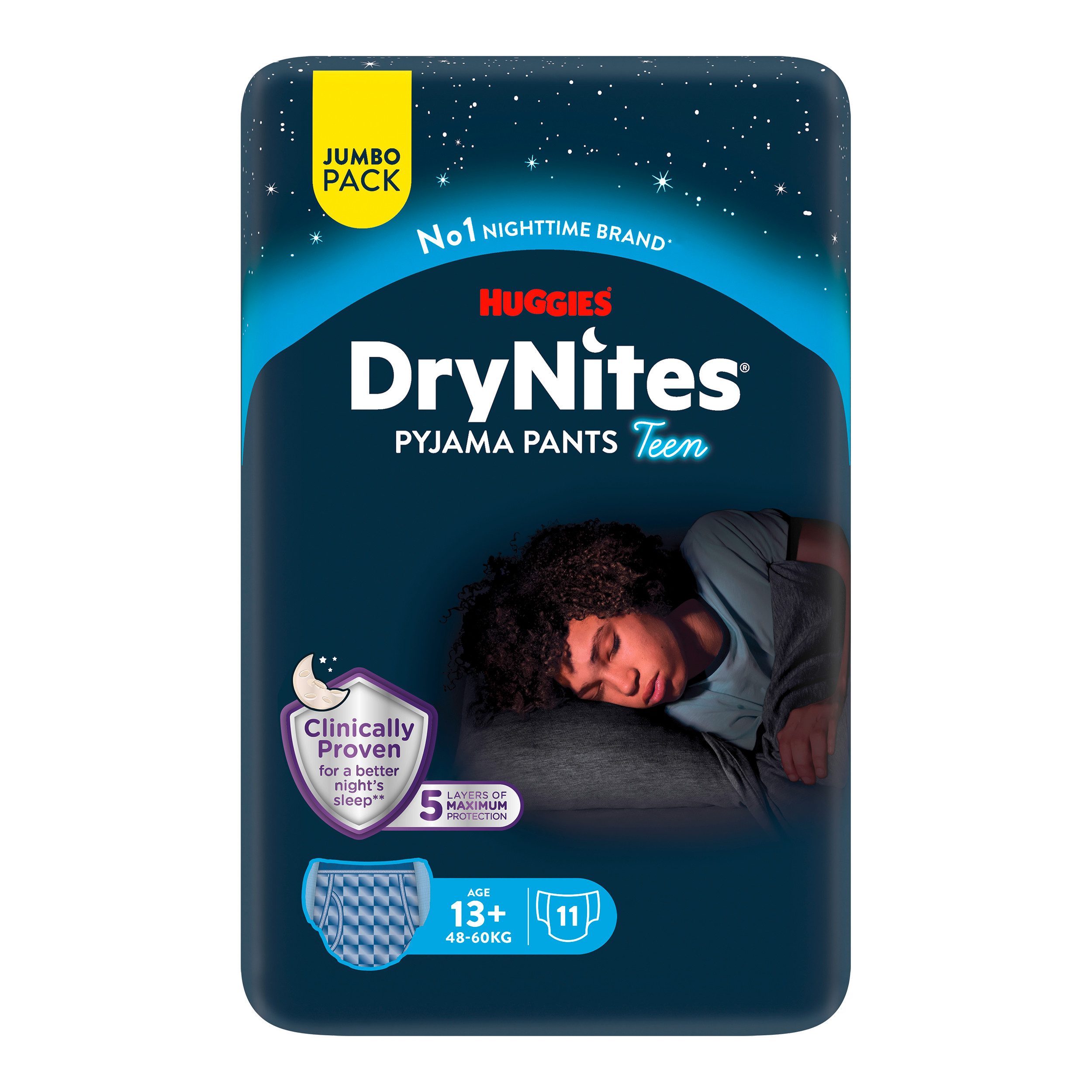 HUGGIES Windeln Nachtwindeln Jungen ab 13 bis ca. 17 Jahre, 33 St.