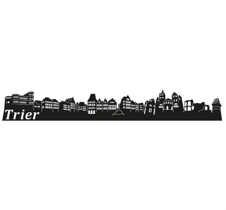 Skyline (1 120cm Trier XXL Stadt Wall-Art Wandtattoo St)