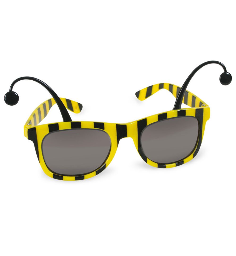 Kostüm Bienen Biene Brille mit Fühler Halloween Karneval Fasching Cosplay