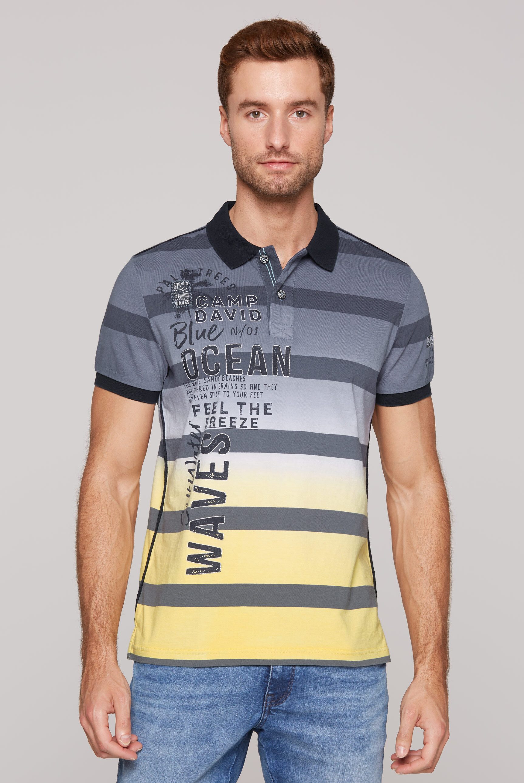 CAMP DAVID Poloshirt aus Baumwolle günstig online kaufen