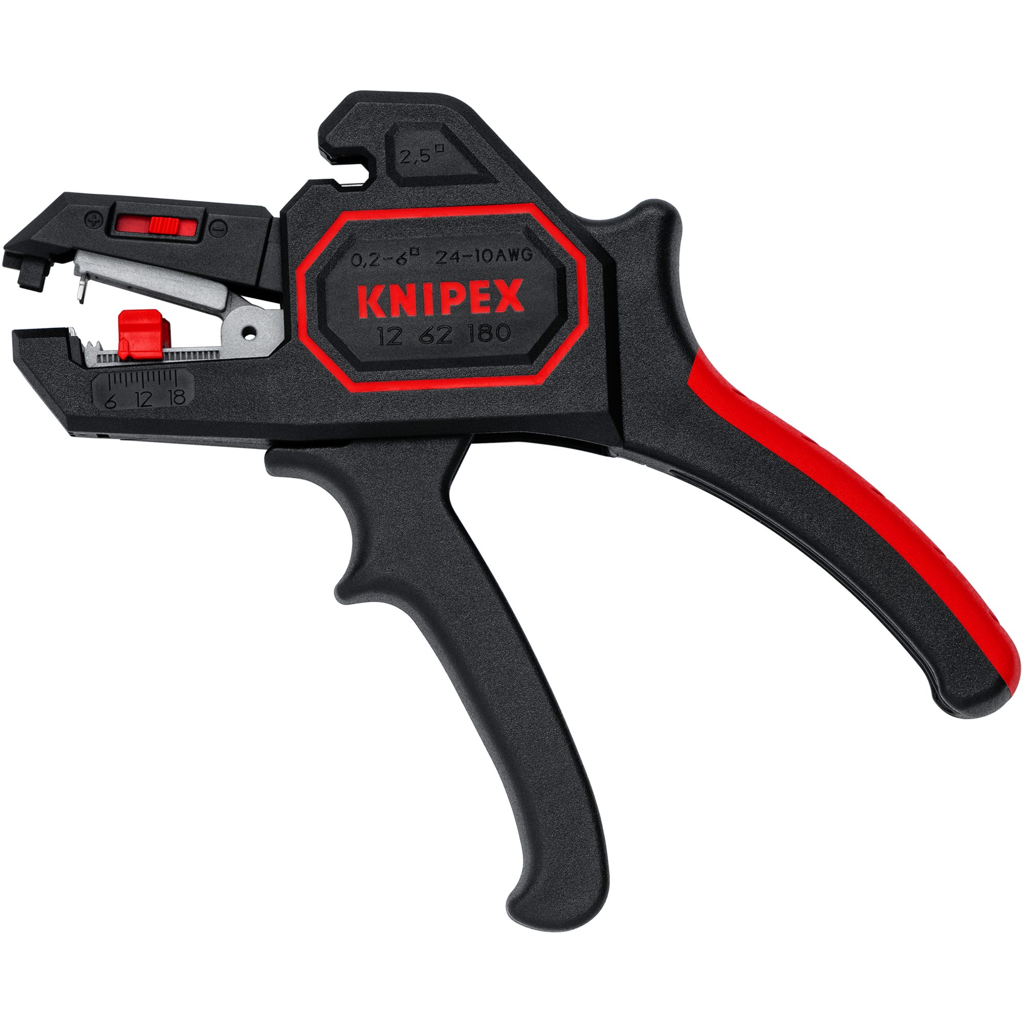Knipex Abisolierzange KNIPEX Automatische Abisolier-Zange 12 62 180, (integrierter