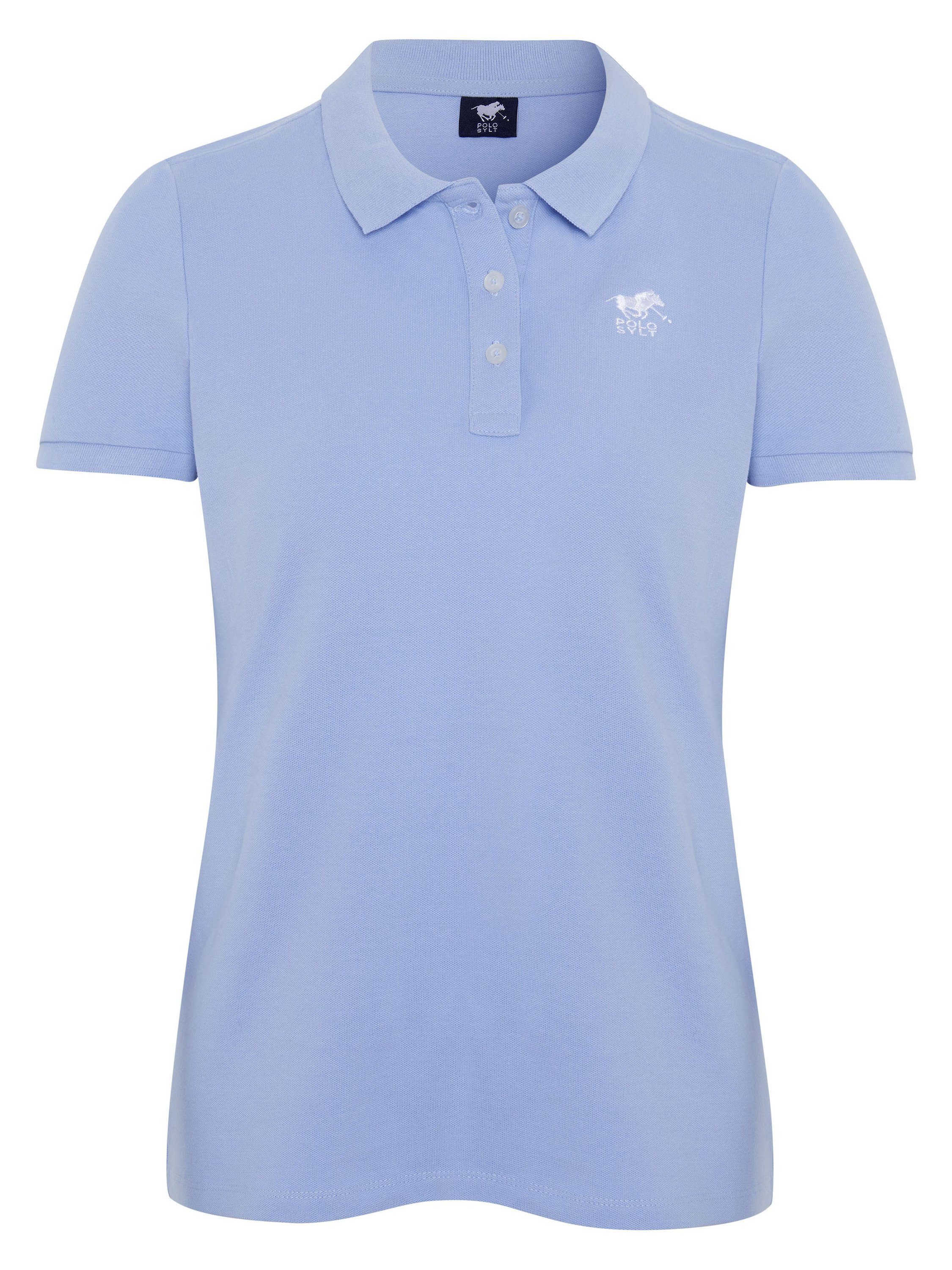 mit Blue Brunnera Label-Stickerei Polo Poloshirt Sylt