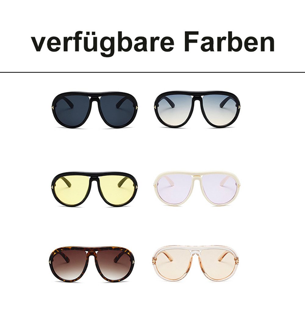PACIEA Sonnenbrille Damen Herren Oversized UV Schutz Fahrer Sport Outdoor