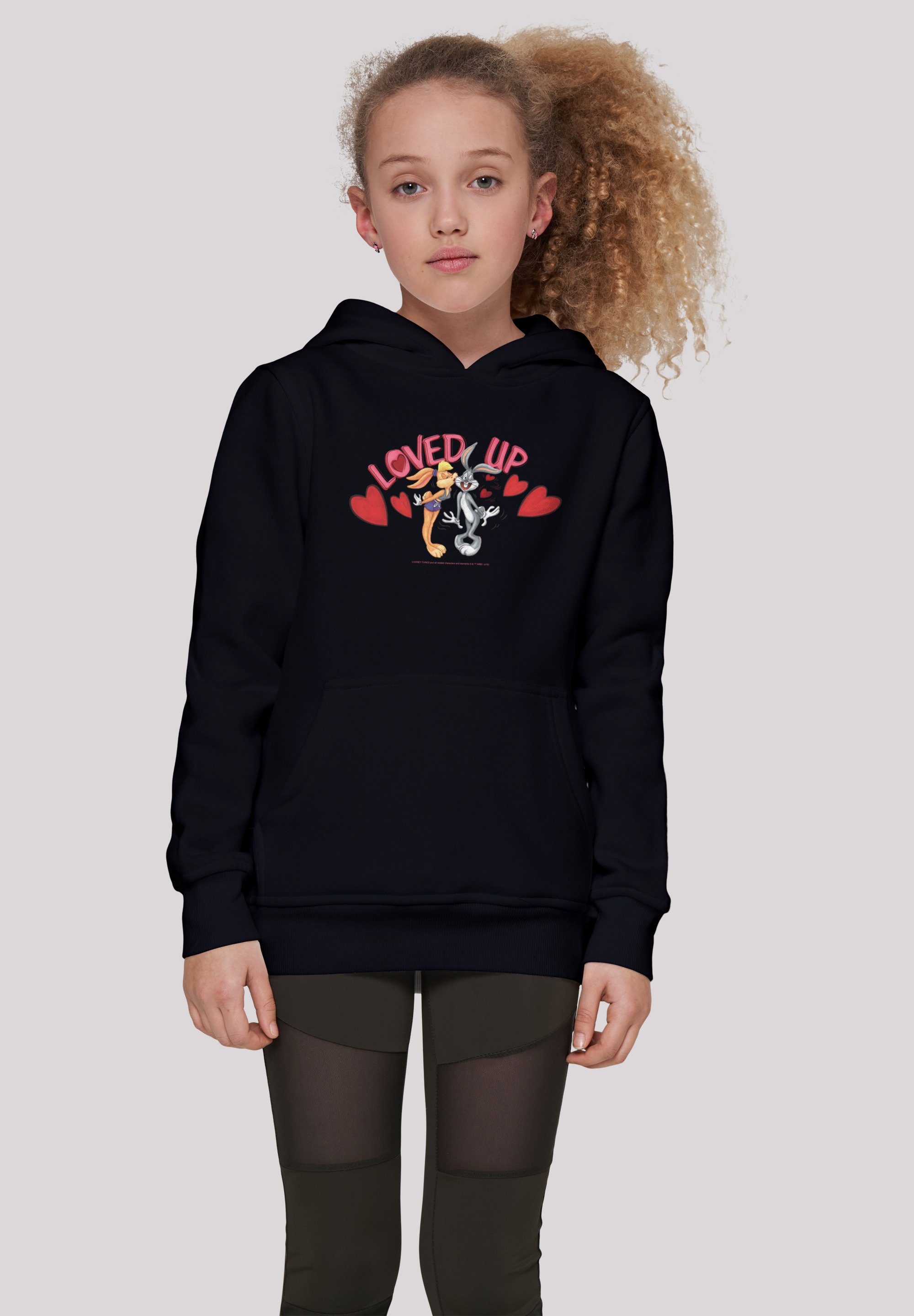 F4NT4STIC Kapuzenpullover Looney Tunes Bugs Bunny And Lola Valentine's Day Loved Up Print schwarz