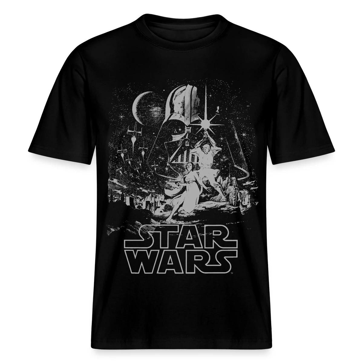 Spreadshirt T-Shirt Star Wars Galaxie Darth Vader Retro Relaxed Fit Unisex T-Shirt (1-tlg)