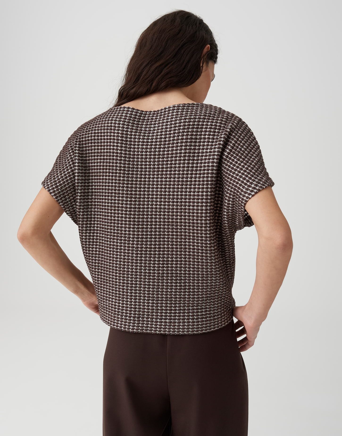 OPUS Sweatshirt mit 3D-Struktur Formstabiler Look mit cleaner Linienführung