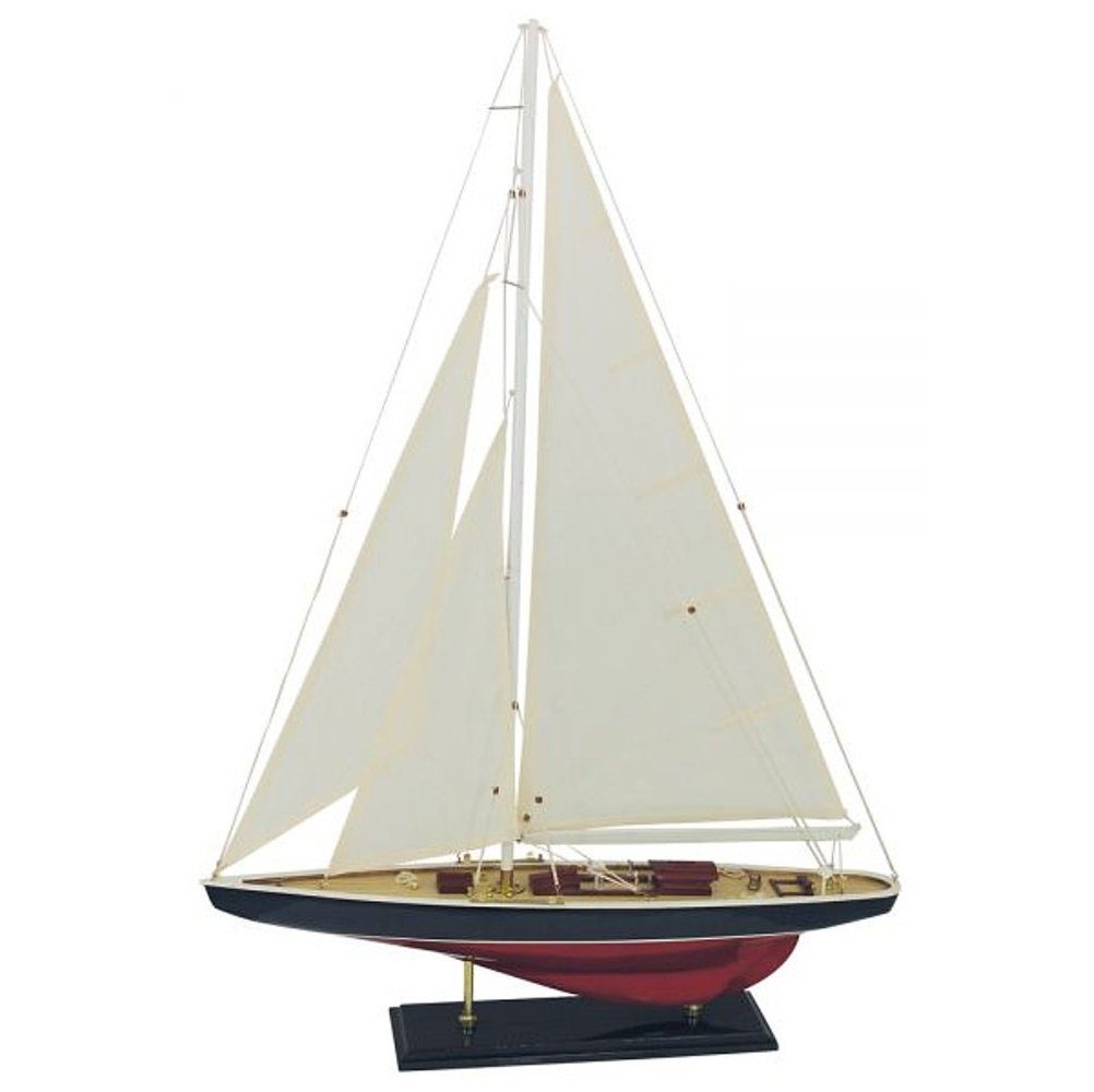 Linoows Dekoobjekt Segelyacht J Klasse Schiffsmodell Rennsegler Yacht, Regatta Yacht Modell der 30er Jahre