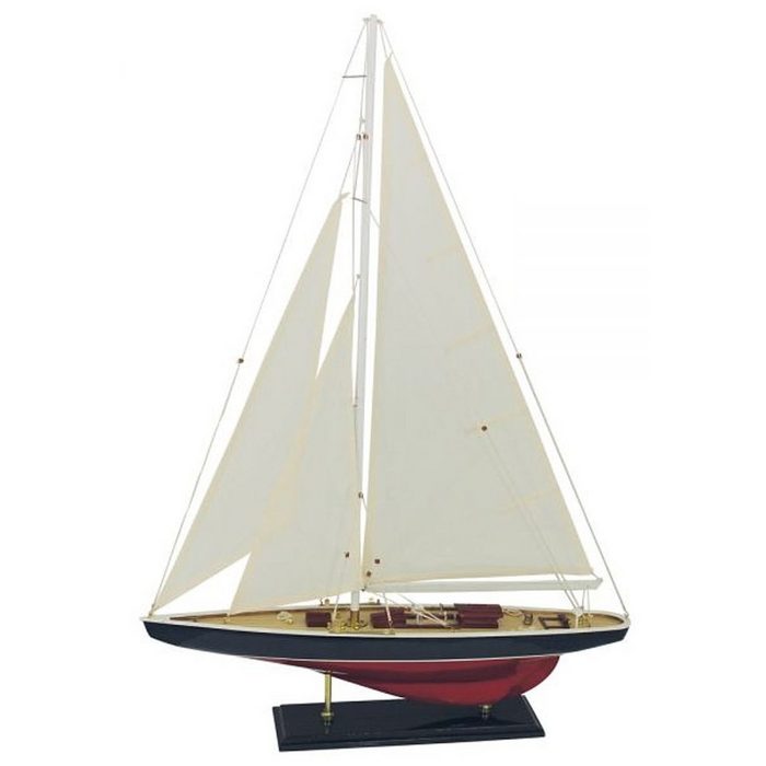 Linoows Dekoobjekt Segelyacht J- Klasse Schiffsmodell Rennsegler Regatta Yacht detailgetreue Modelle