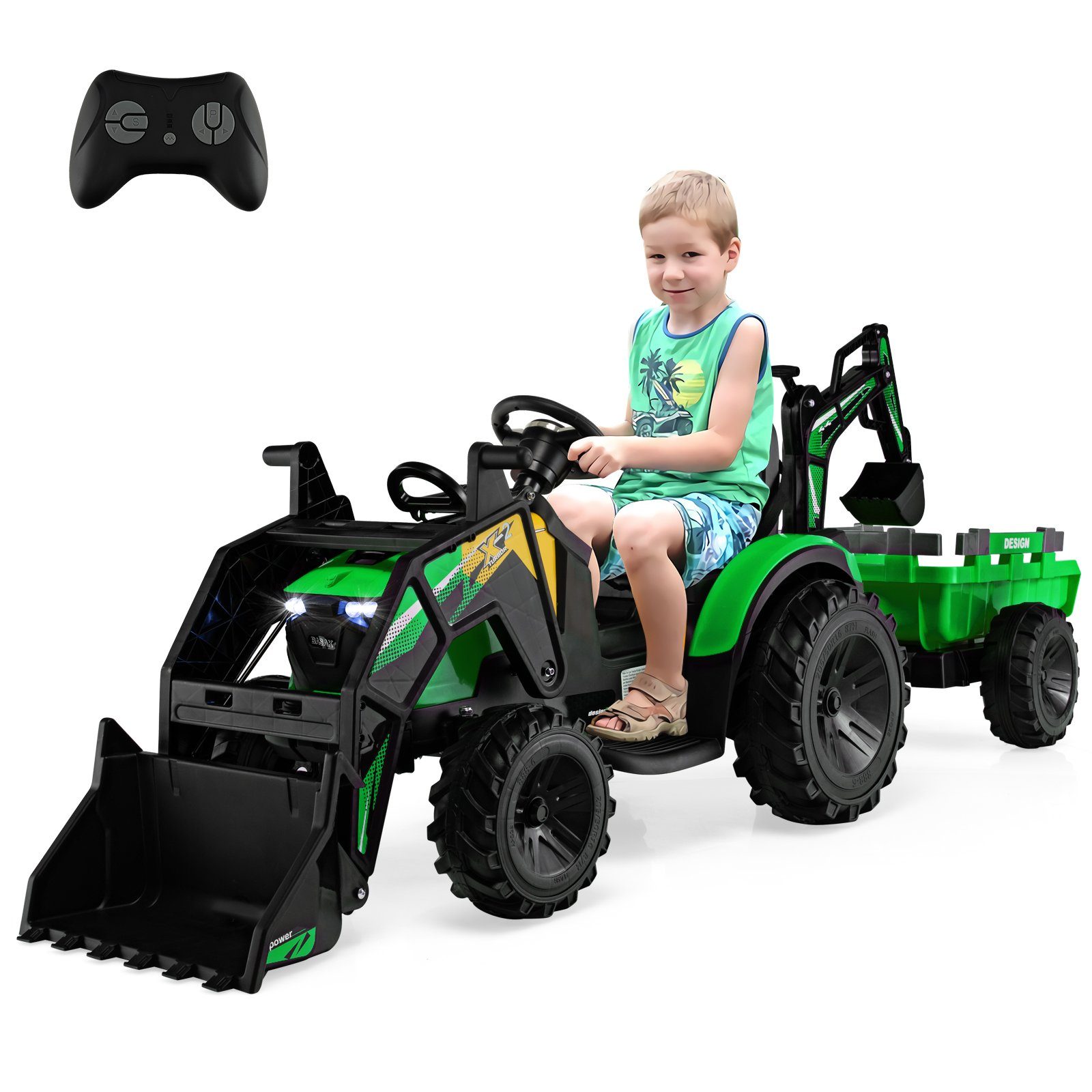 COSTWAY Elektro-Kindertraktor »12V Elektro Aufsitztraktor ...