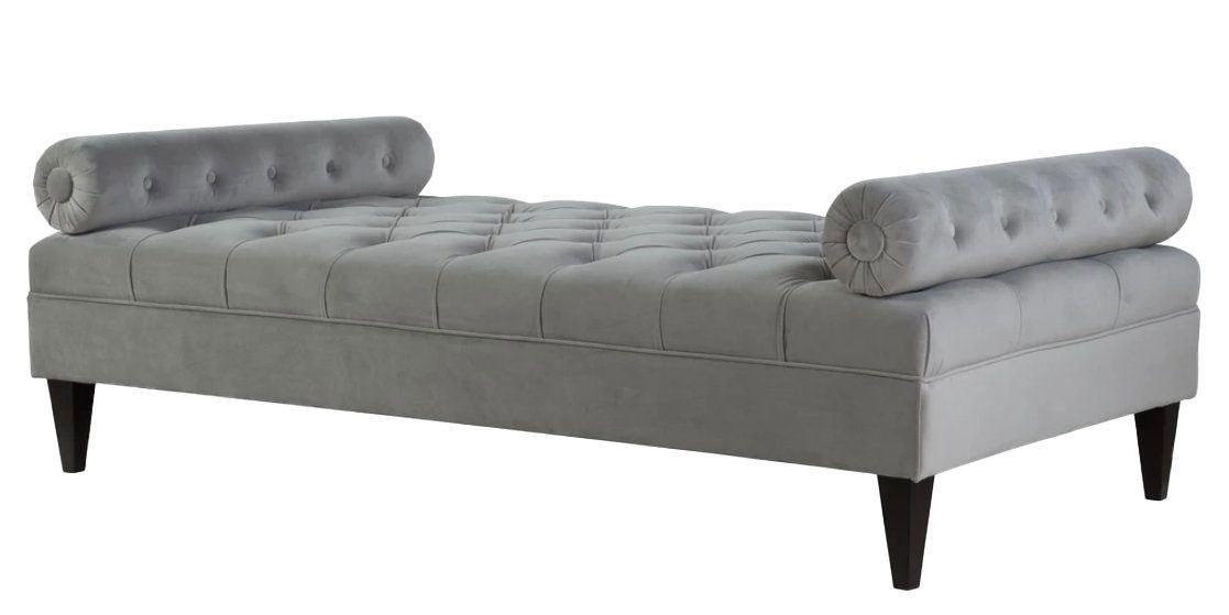 Xlmoebel Chaiselongue Graues Chaise Lounge Zeitgenössisches Sofa Liege Möbel Neu Wohnzimmer, Hergestellt in Europa