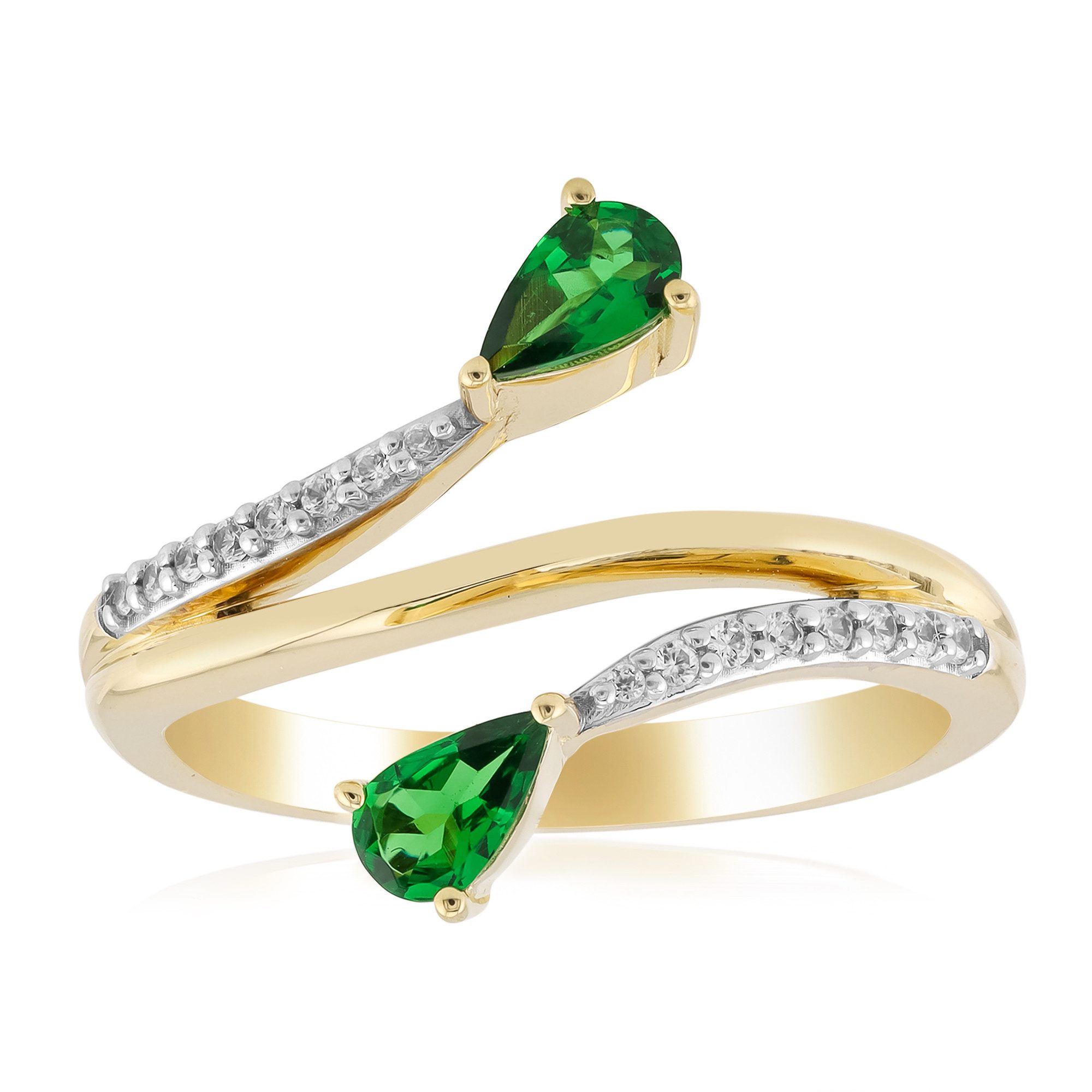 Cavill Goldring AAA-Kenianischer Tsavorit-Goldring (1-tlg)