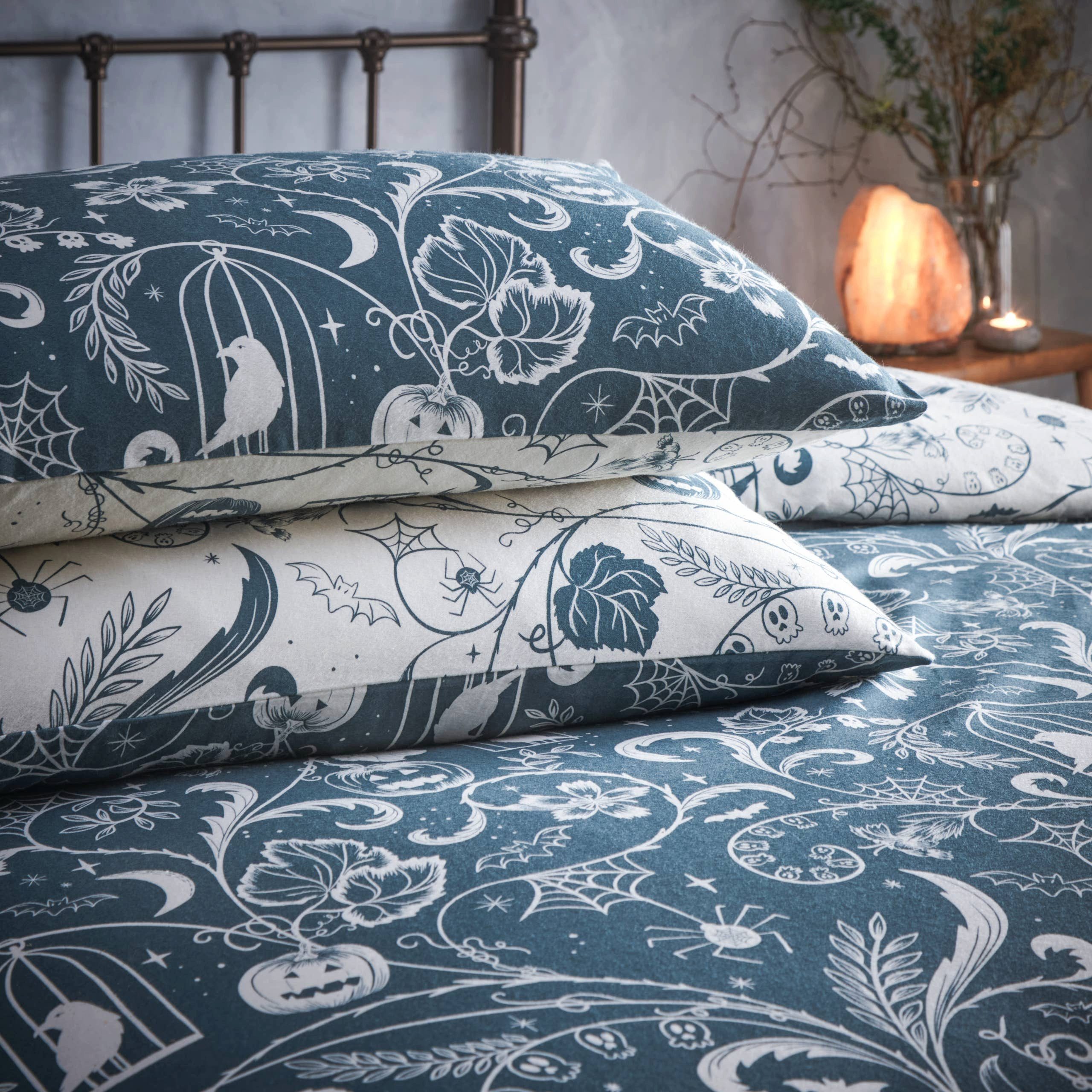 Riva Home Wendebettwäsche Mystisches "Spellbound“ Gothic Bettwäsche 135x200 cm 100 % Baumwolle