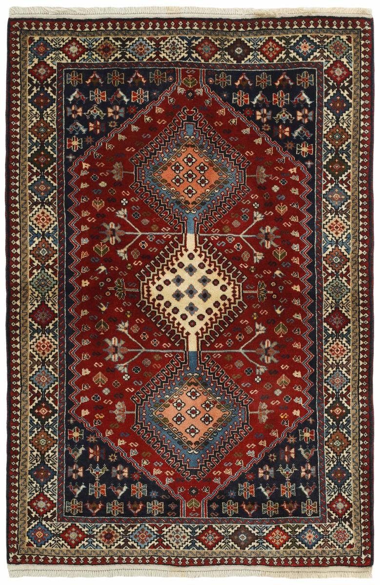 Orientteppich Yalameh 103x150 Handgeknüpfter Orientteppich / Perserteppich, Nain Trading, rechteckig, Höhe: 12 mm