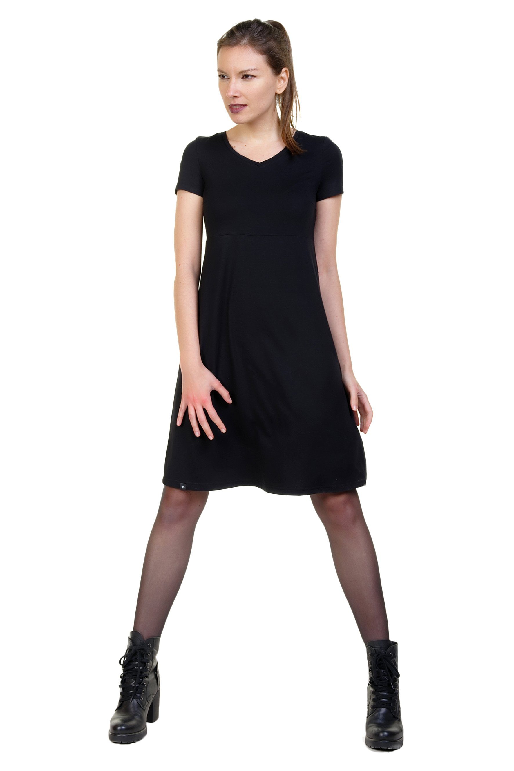 3Elfen A-Linien-Kleid Lillie Kleid kurzarm A Linien Sommerkleid by 3Elfen