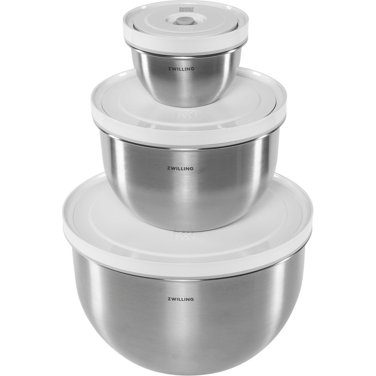 Zwilling Vorratsdose Fresh&Save Vakuum Set Bowls 6-tlg., Edelstahl / Kunststoff