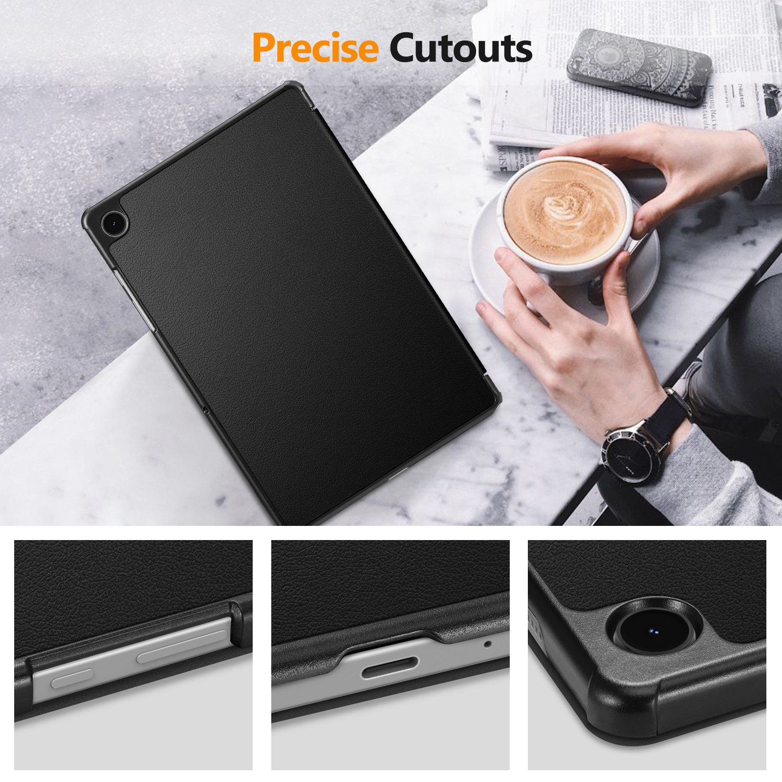 Fintie Tablet-Hülle für Samsung Galaxy Tab A11+ /A9+ Plus 11 Zoll (2025/2023) 11 Zoll, Dünne Kunstleder Case für Tab A11+/A9+ SM-X230/X236B/X210/X216/X218 – Bild 5 von 5