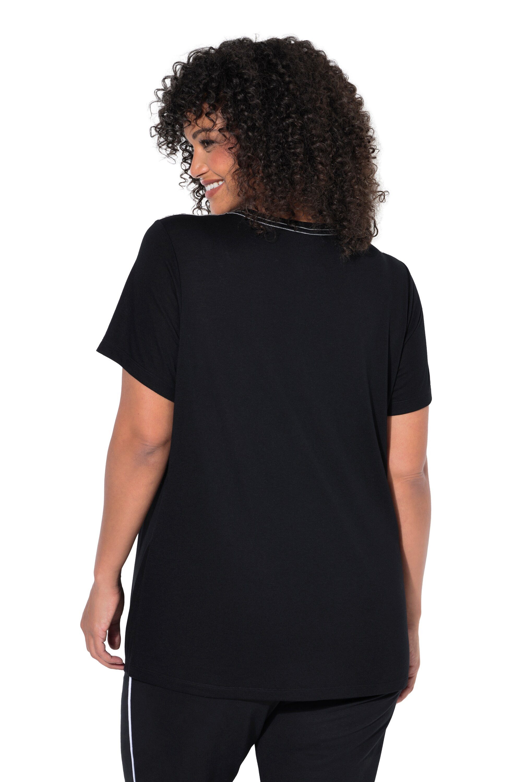 Ulla Popken T-Shirt Funktions-Shirts 2er-Pack antibakteriell Rundhals