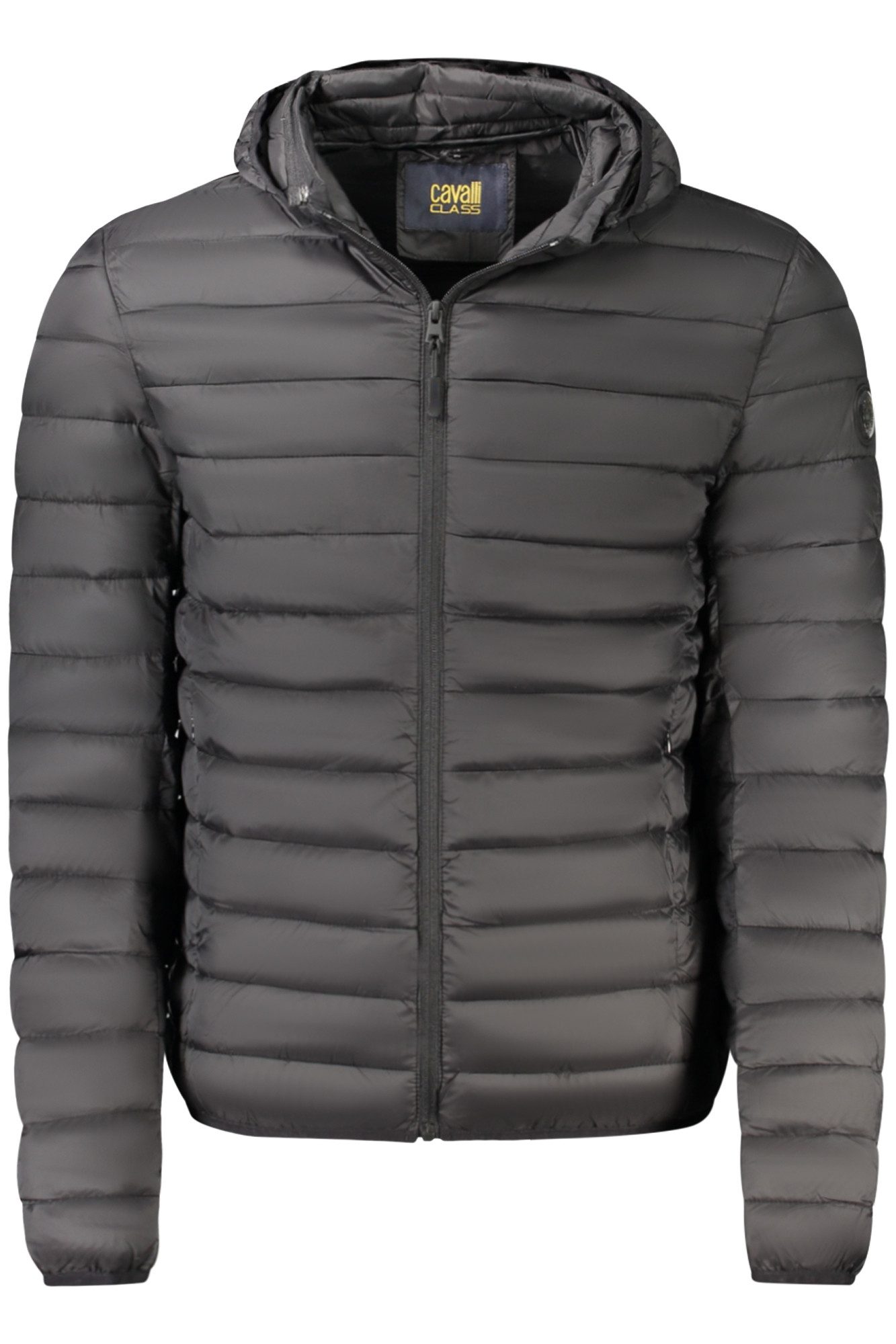 Cavalli Class Outdoorjacke Leichte Herrenjacke mit Kapuze – Schwarz, funktional und stilvoll