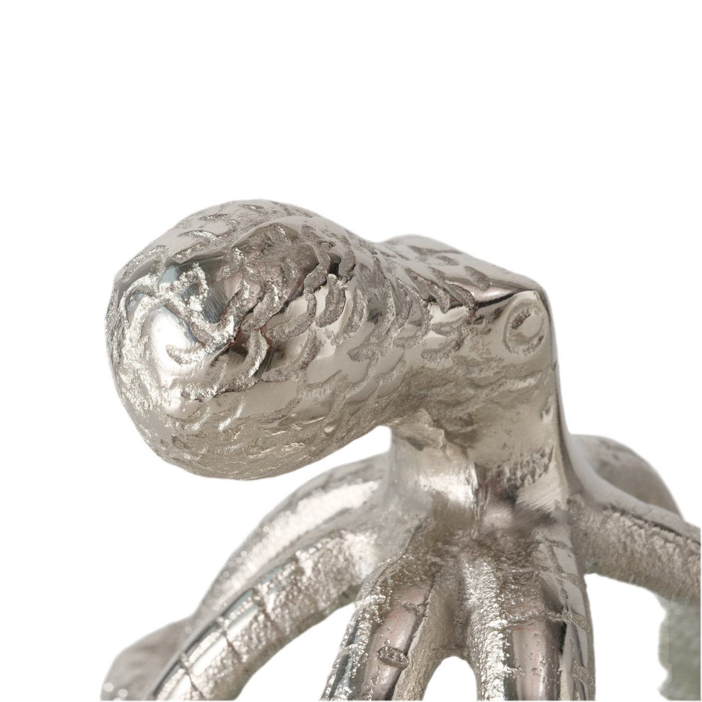 MF Dekofigur Dekofigur Octopus Silber Glänzend aus Aluminium (1 St) – Bild 5 von 5