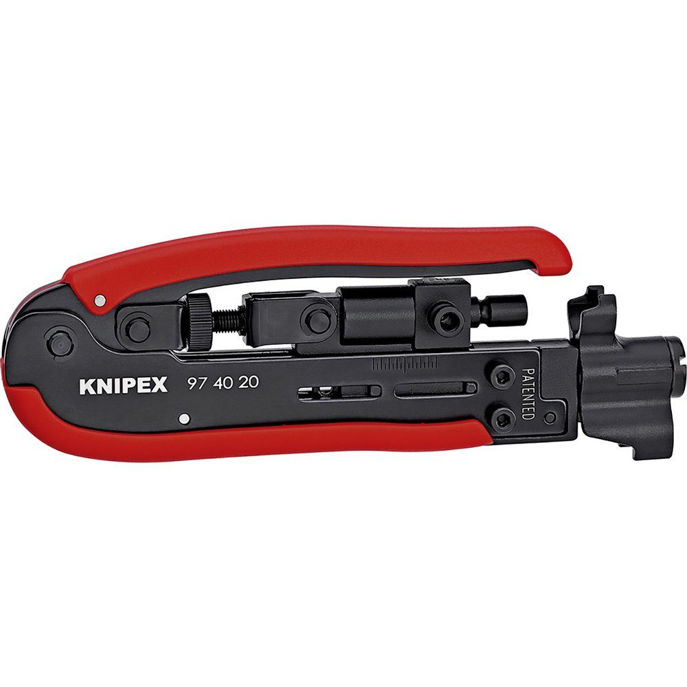 Knipex Kabelmesser Knipex 97 40 20 SB Kompressionswerkzeug Geeignet für F-Stecker, BNC-