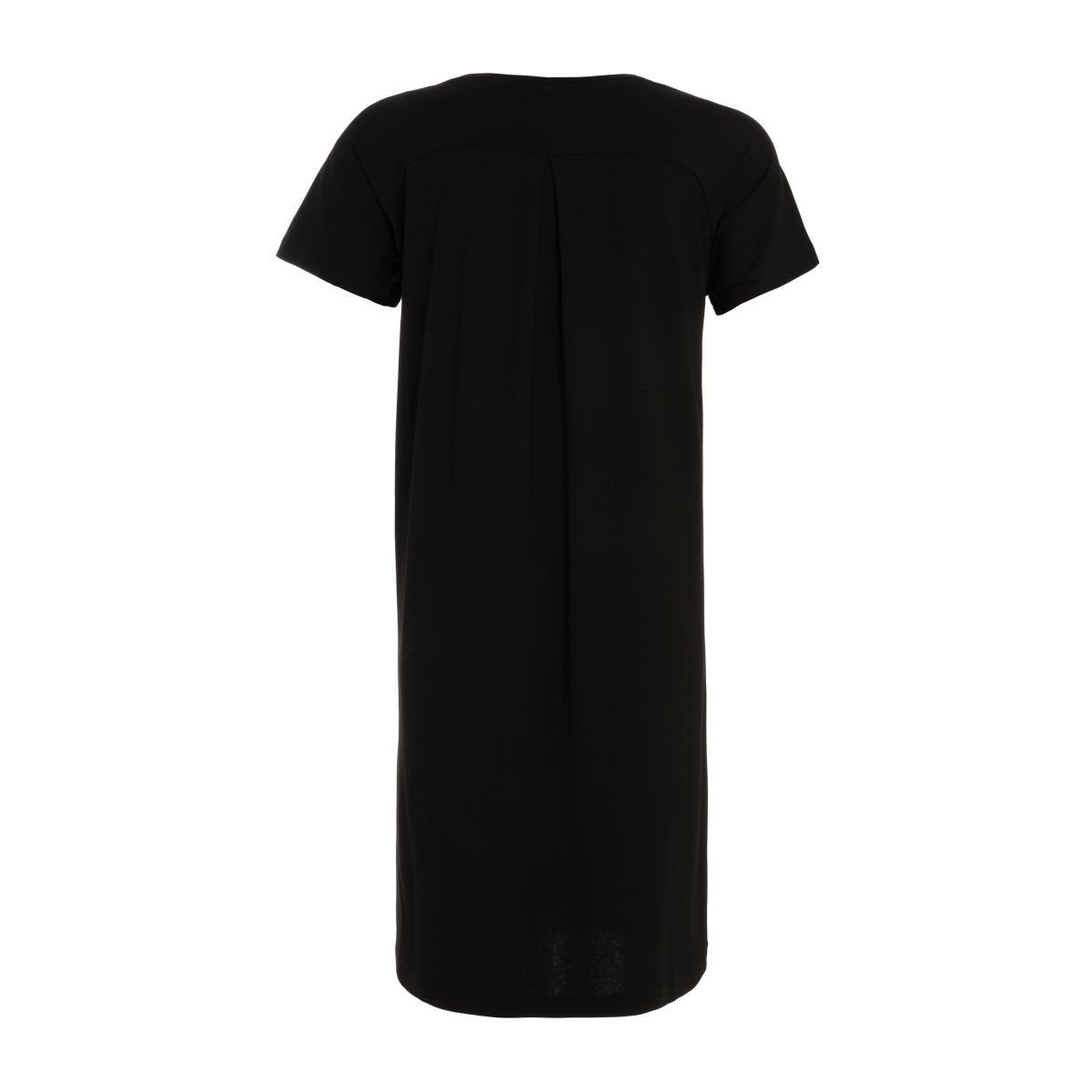 Knit Factory Strickkleid Lily Kleid Schwarz L (1-tlg) Abendkleid Sommerkleid Strickkleid Modisches Kleid