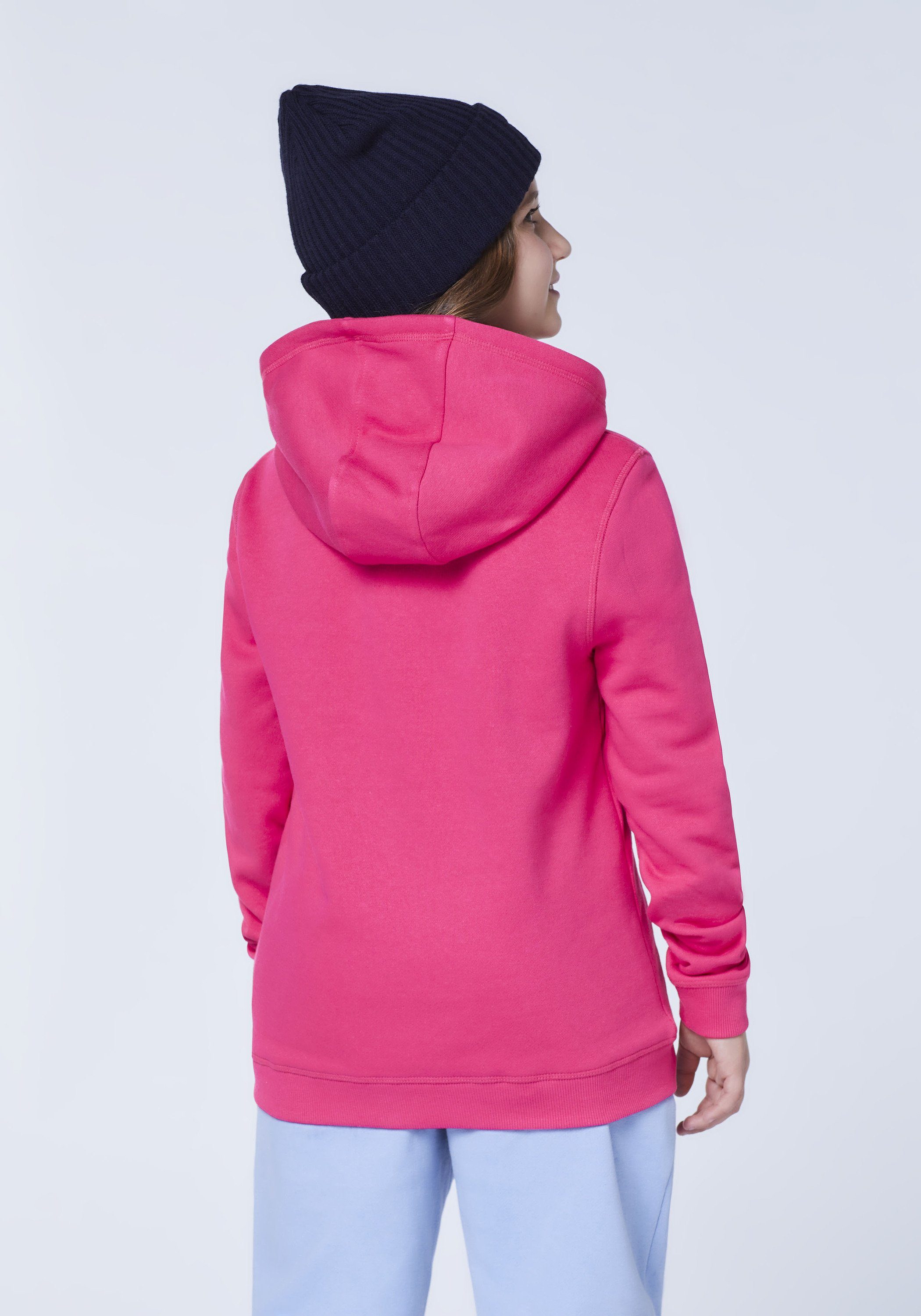 Polo Sylt Sweatshirt mit Label-Stitching 18-1754 Raspberry