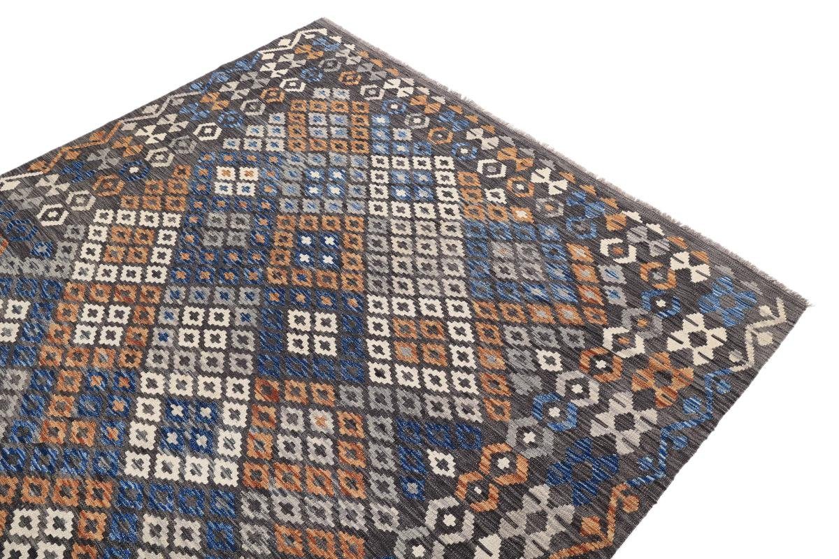 Handgewebter Orientteppich, Höhe: Kelim Moderner 214x291 Orientteppich Nain Afghan rechteckig, 3 mm Trading, Heritage