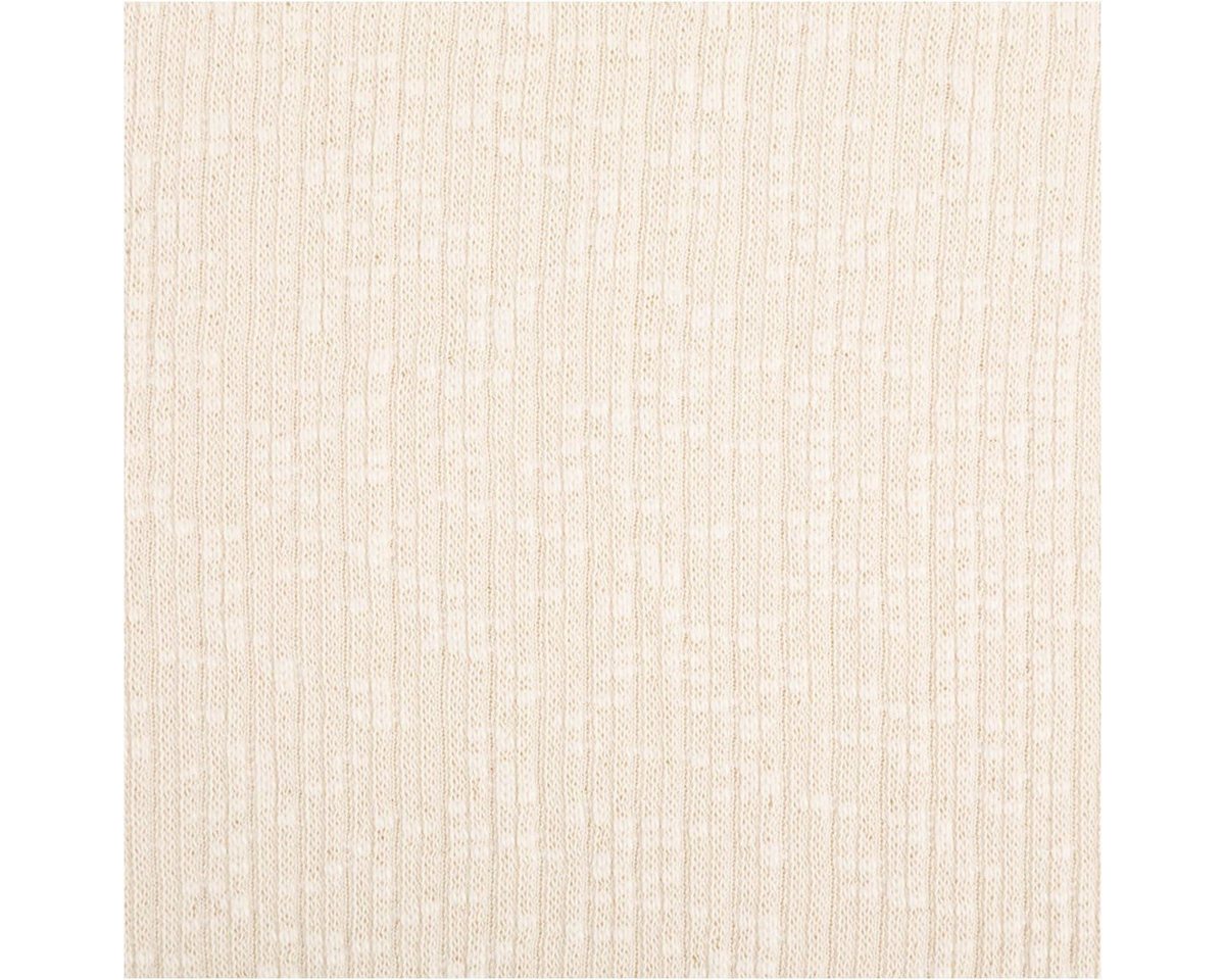 Thumbnail - SCHÖNER LEBEN. Stoff Strickstoff Baumwolle Cotton Knitted Cable natur 1,55m Breite, allergikergeeignet