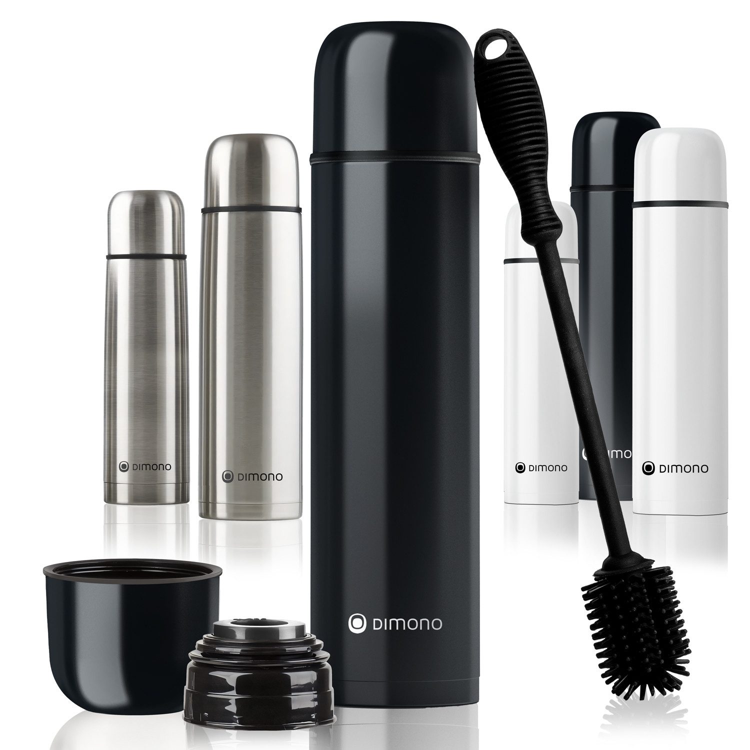 Goods+Gadgets Thermoflasche Edelstahl Thermoskanne Thermosflasche, doppelwandiger Thermobecher Isolierkanne