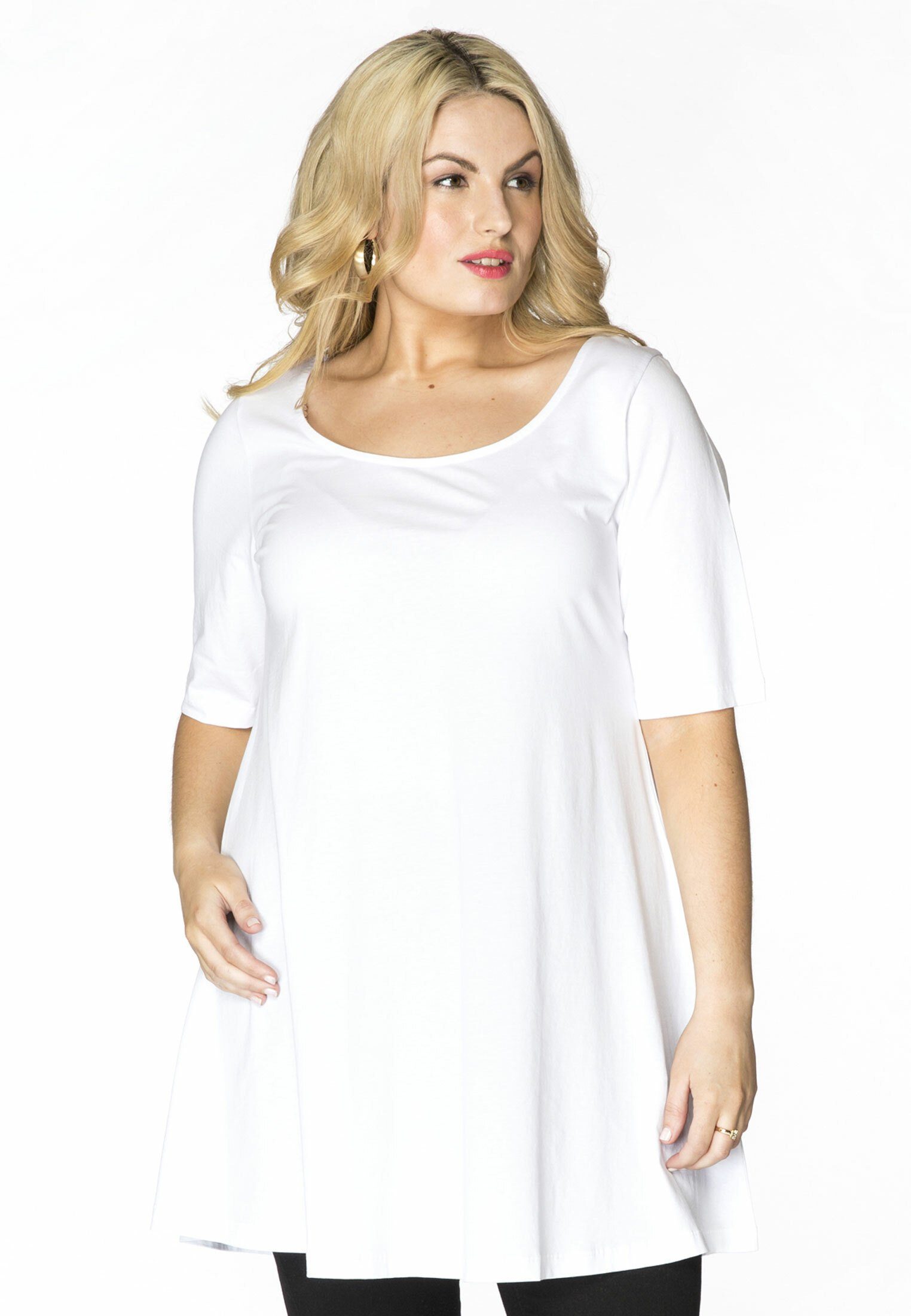 YOEK Shirttop Damen T-Shirt Große Größen