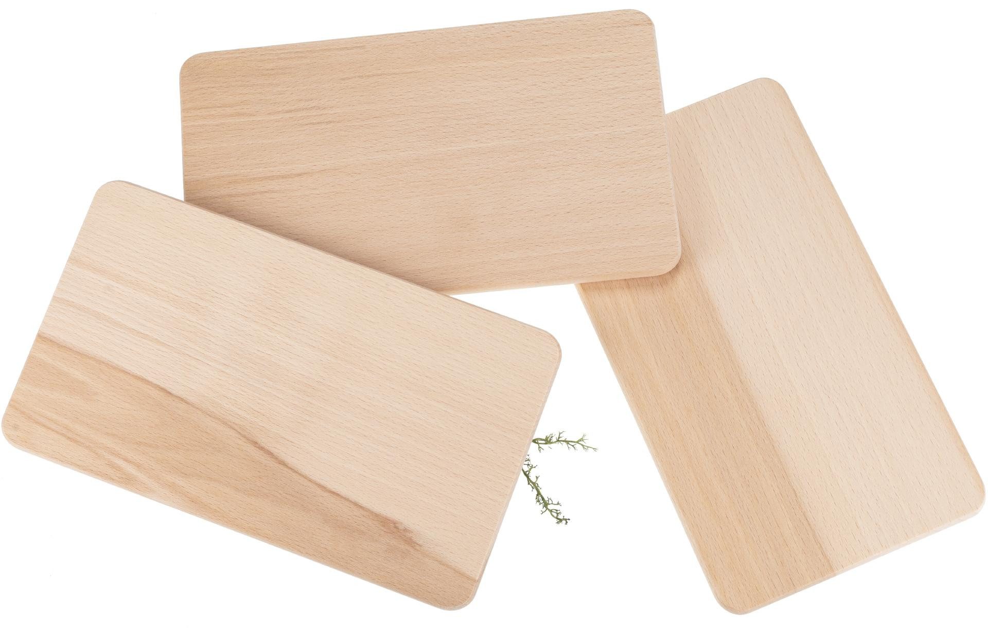 Holz Frank Frühstücksbrett Frühstücksbrettchen aus Kern Buche - 26 x 15 x 1,2 cm, Holz