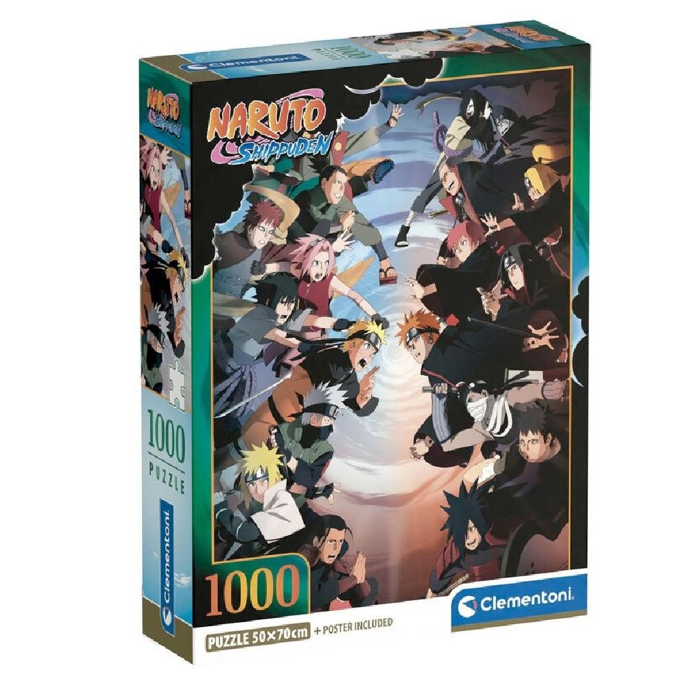Clementoni® Puzzle Naruto Shippuden puzzle 1000pcs, Puzzleteile