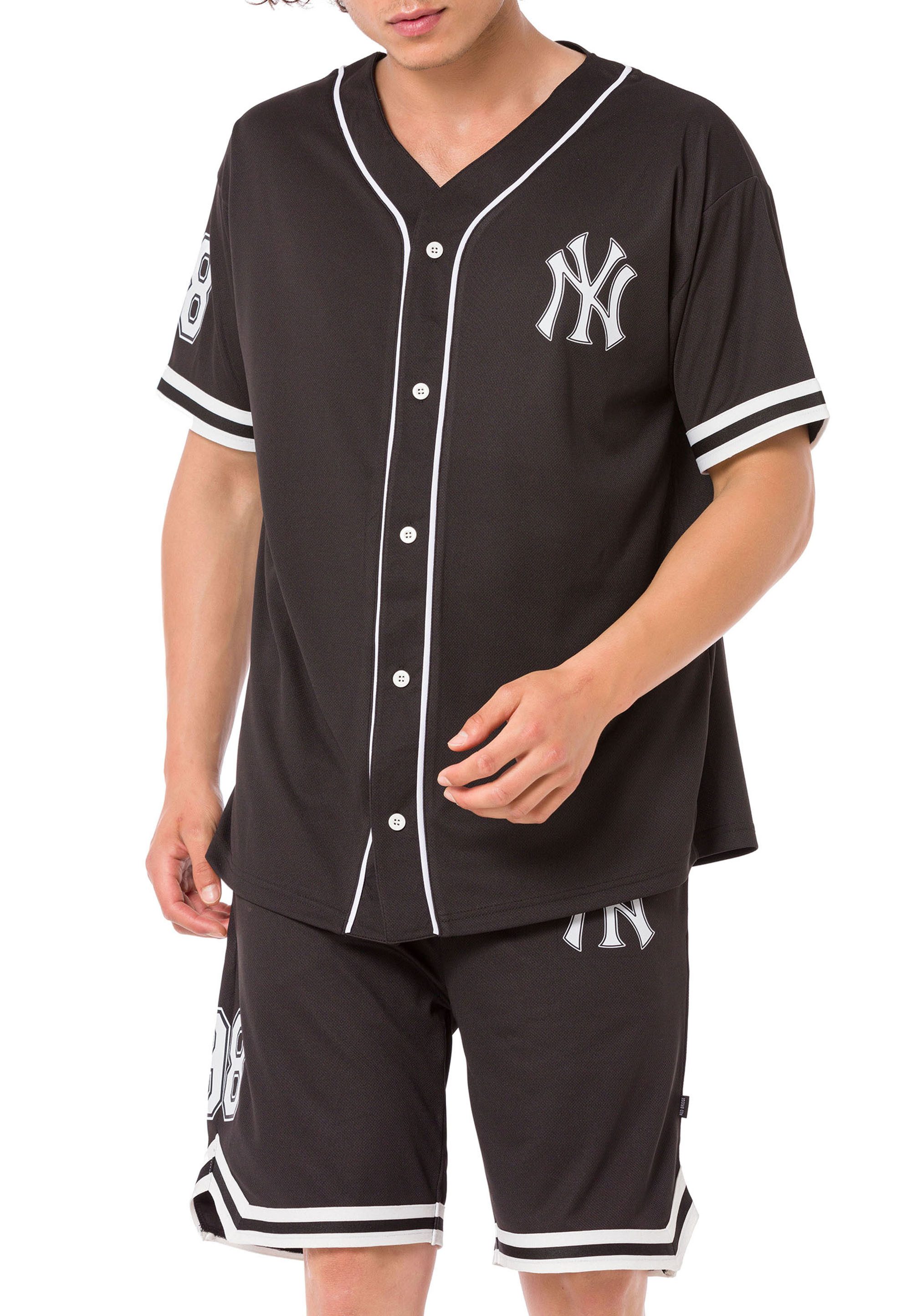 RedBridge Jogginganzug Baseball-Set mit Knopfleiste – Zweiteiler, Sportlicher Look (Set, 2-tlg)