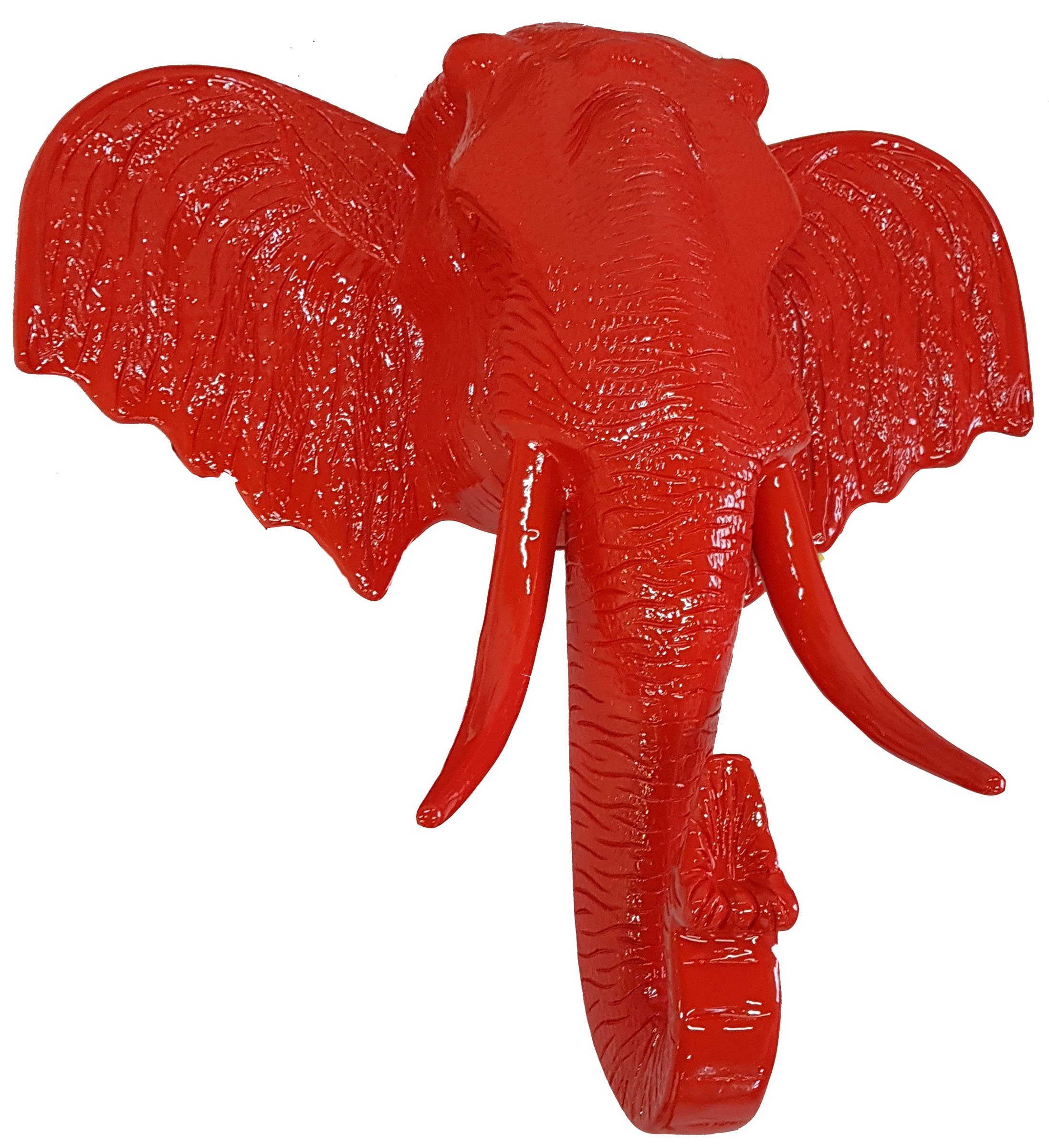 JVmoebel Gartenfigur, Büste Wand Abstrakte Design Kopf Art Elefant Skulptur Skulpturen Deko