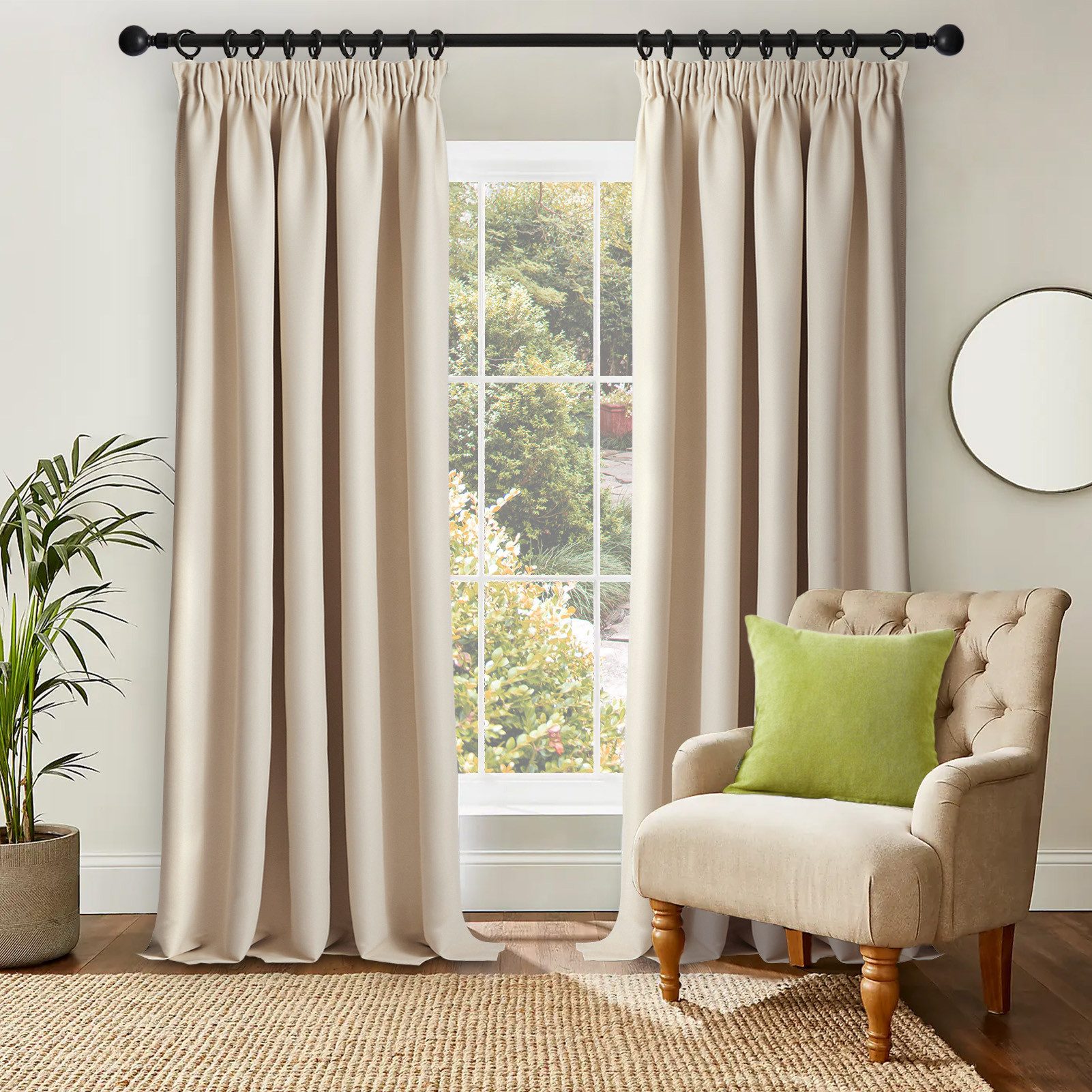 Topfinel Gardine Blickdicht & Verdunkelnd (2er-Set), günstig online kaufen