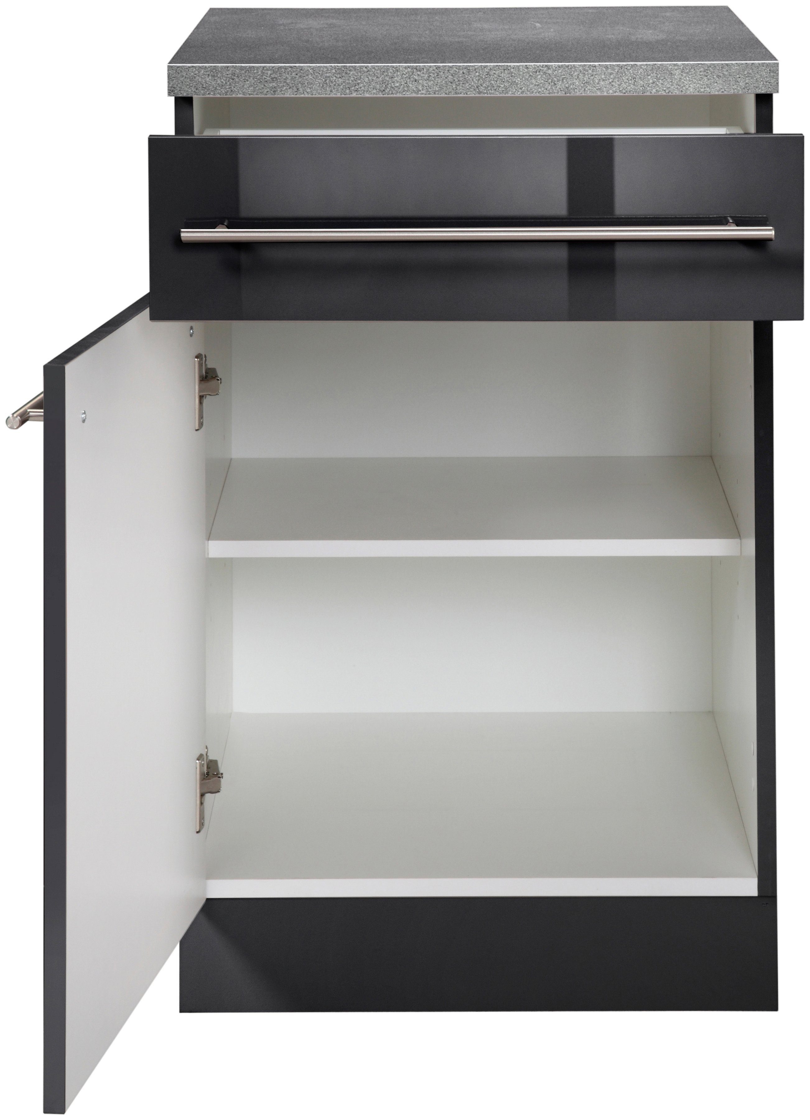 wiho Küchen Unterschrank Chicago 40 cm breit, 1 Schubkasten und 1 Tür