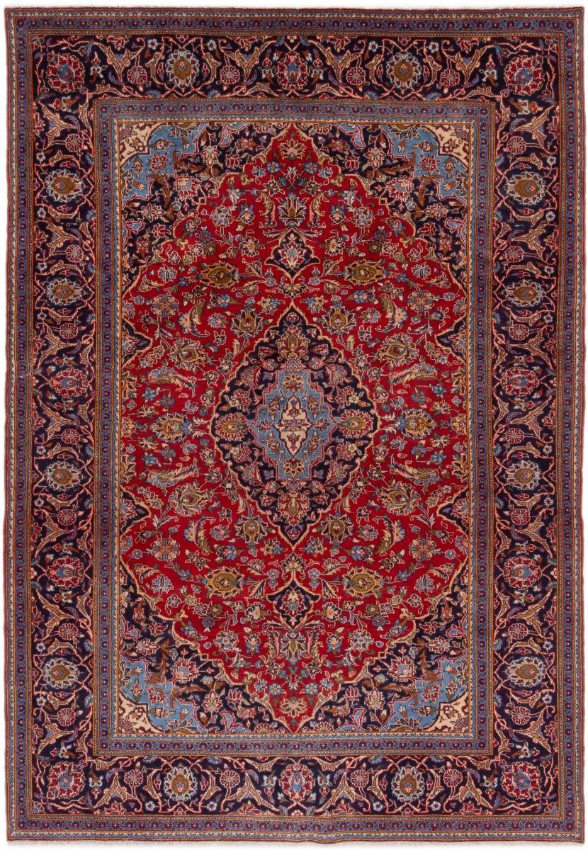 Orientteppich Yazd 205x300 Handgeknüpfter Orientteppich / Perserteppich, Nain Trading, rechteckig, Höhe: 12 mm